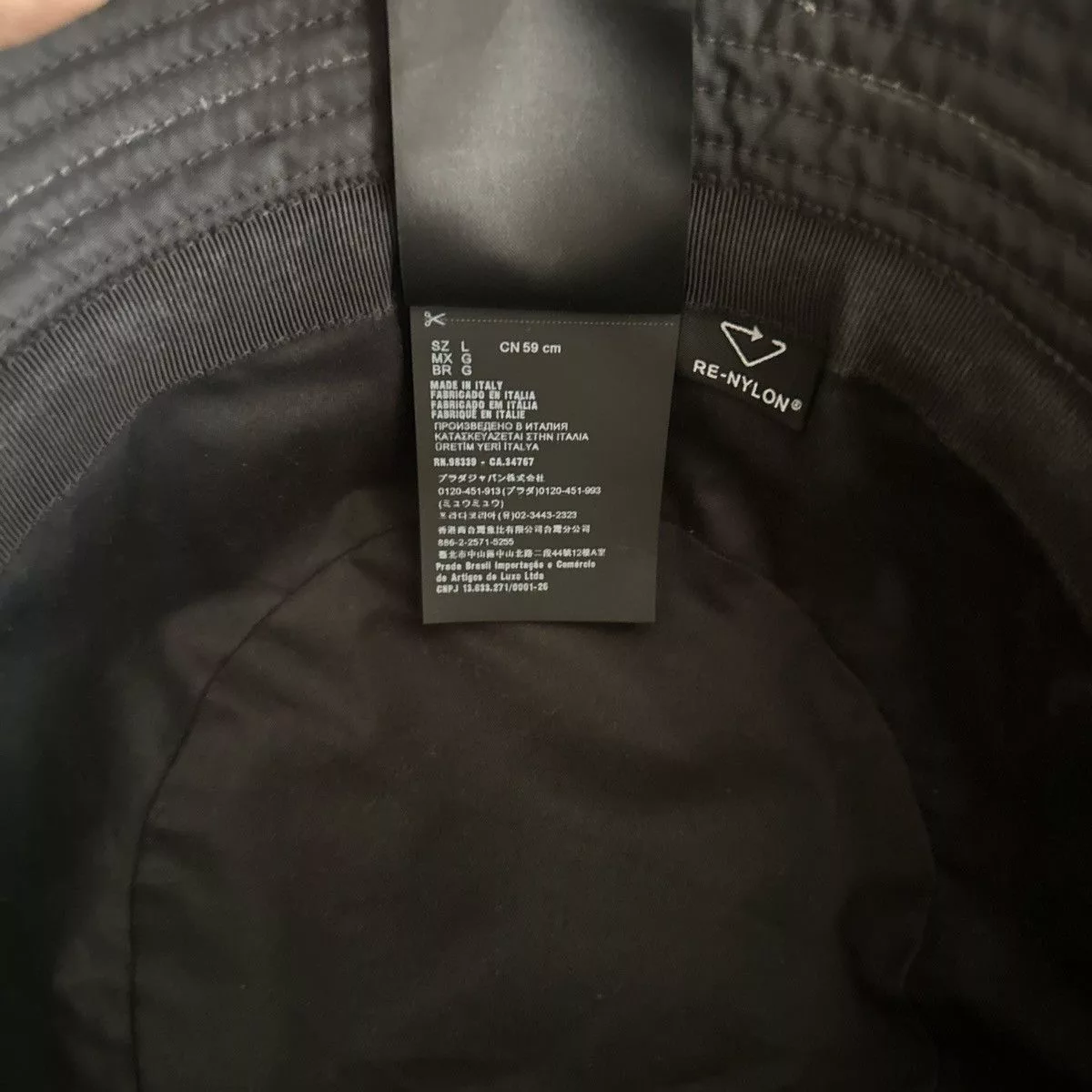 Prada Hats Prada Bucket hat Black