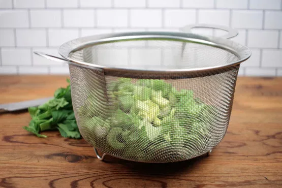SS Wide Mesh Basket