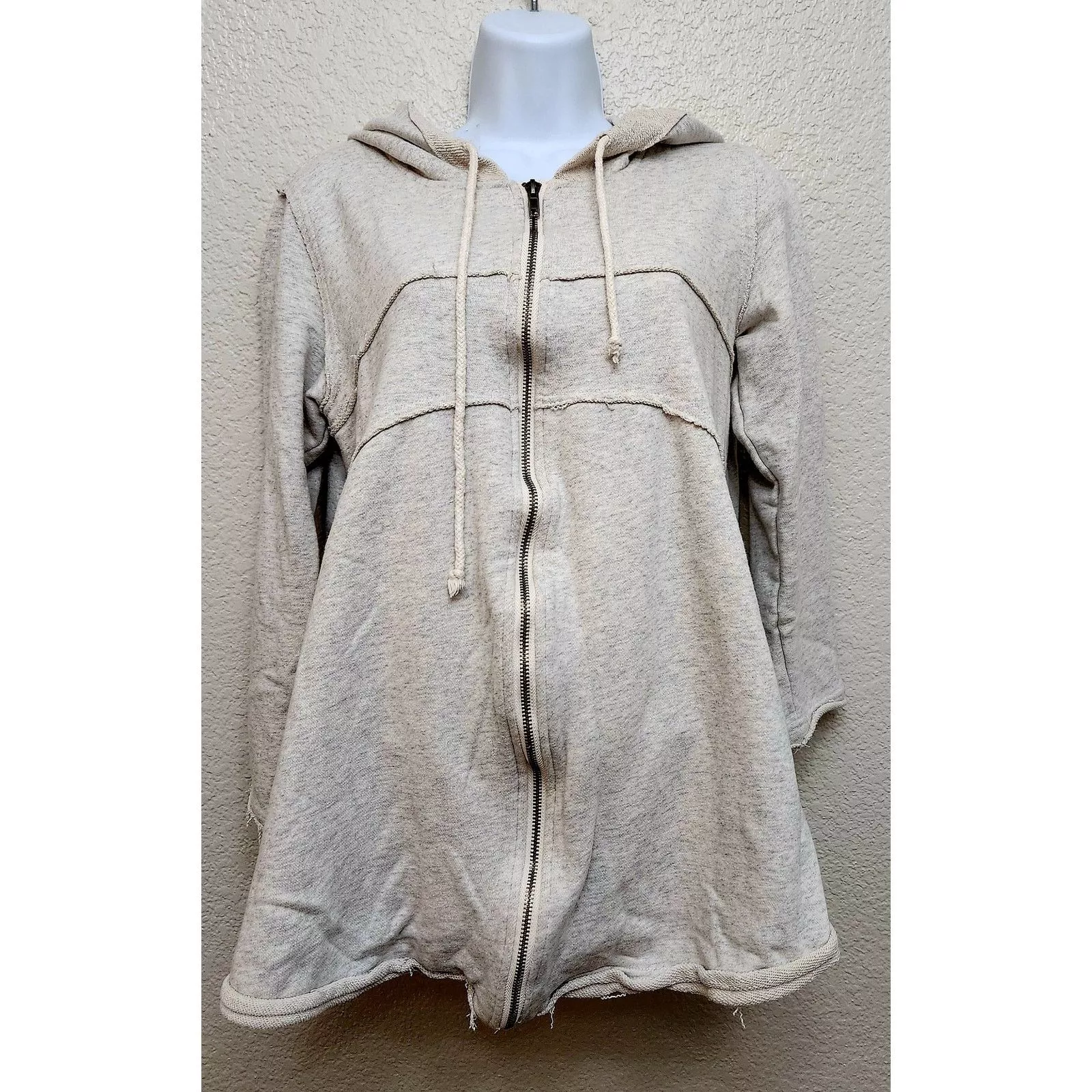 Other Sweatshirts Other Easel Light Gray Full Zip Hooded Sweatshirt Small Pockets