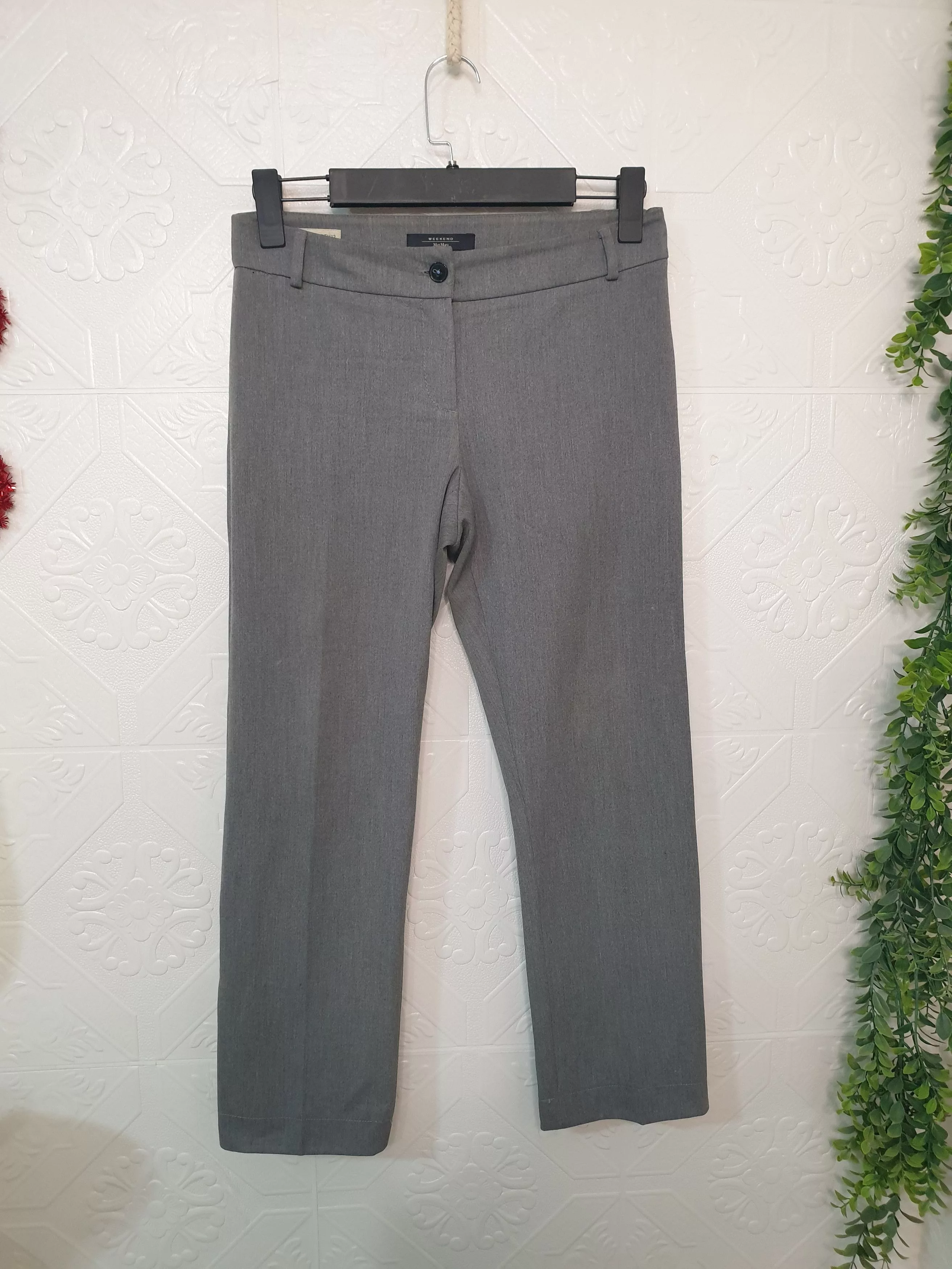 Max Mara Pants Max Mara × Weekend Max Mara MAX MARA WEEKEND pants for WOMEN size i46 Gray Avant-Garde