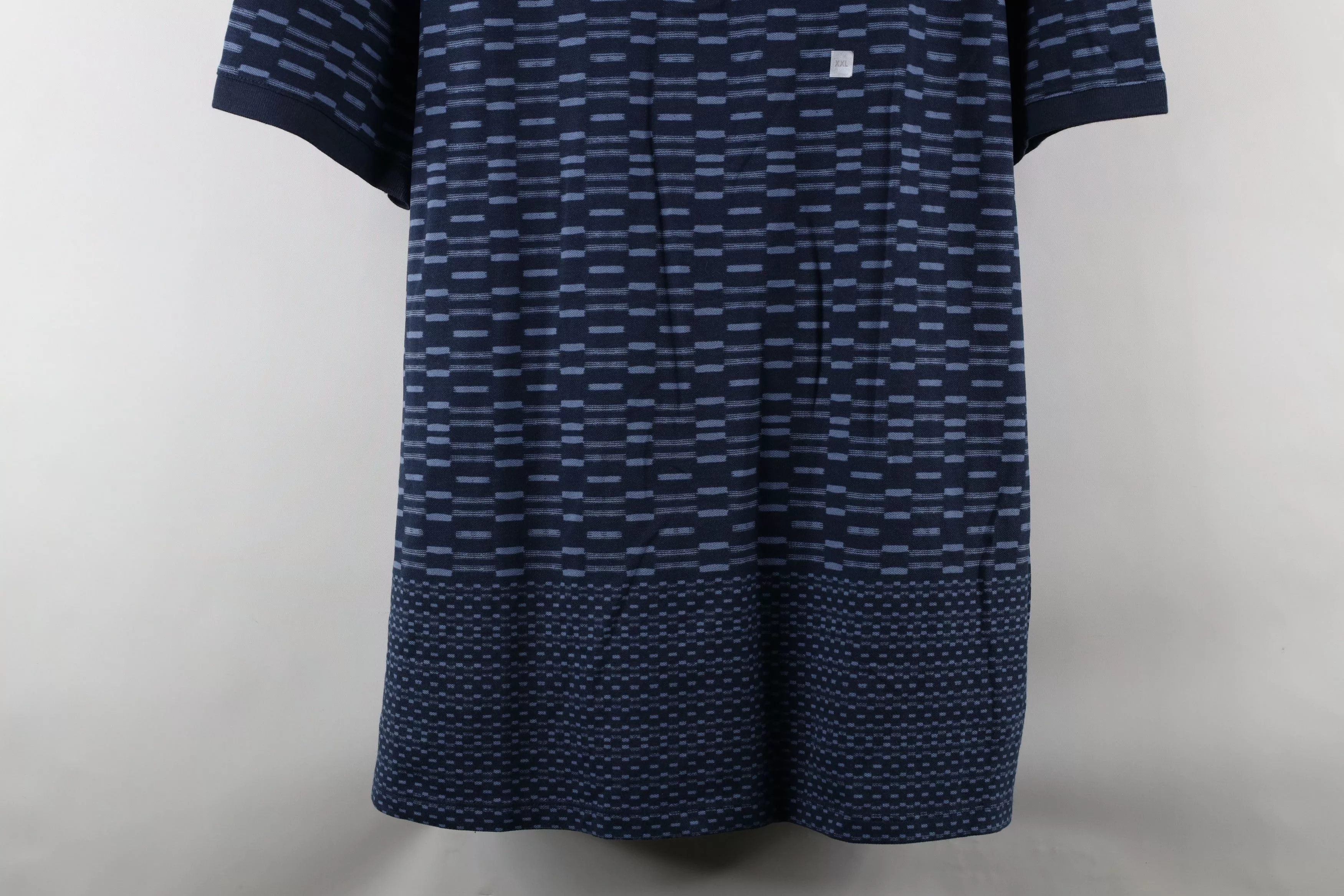 Express Polos Express × Vintage New Express Geometric Knit Stretch Collared Golf Polo Shirt Multi