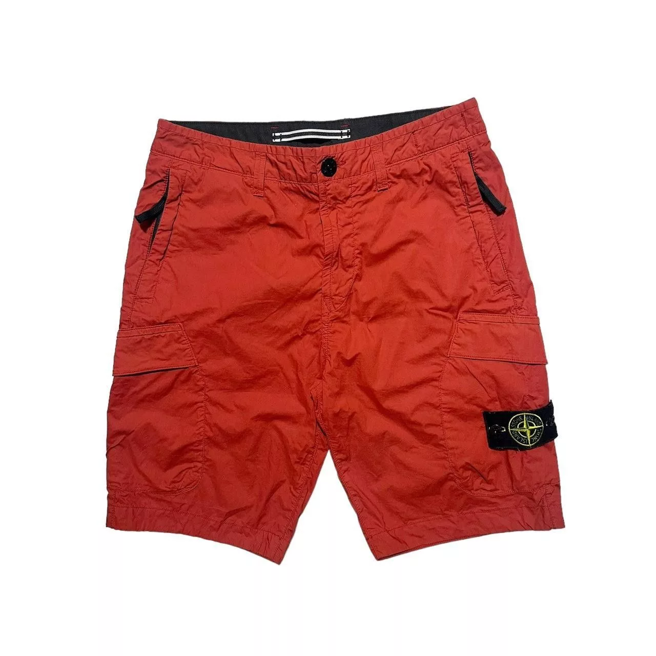 Stone Island Shorts Stone Island Bermuda Cargo Shorts Red