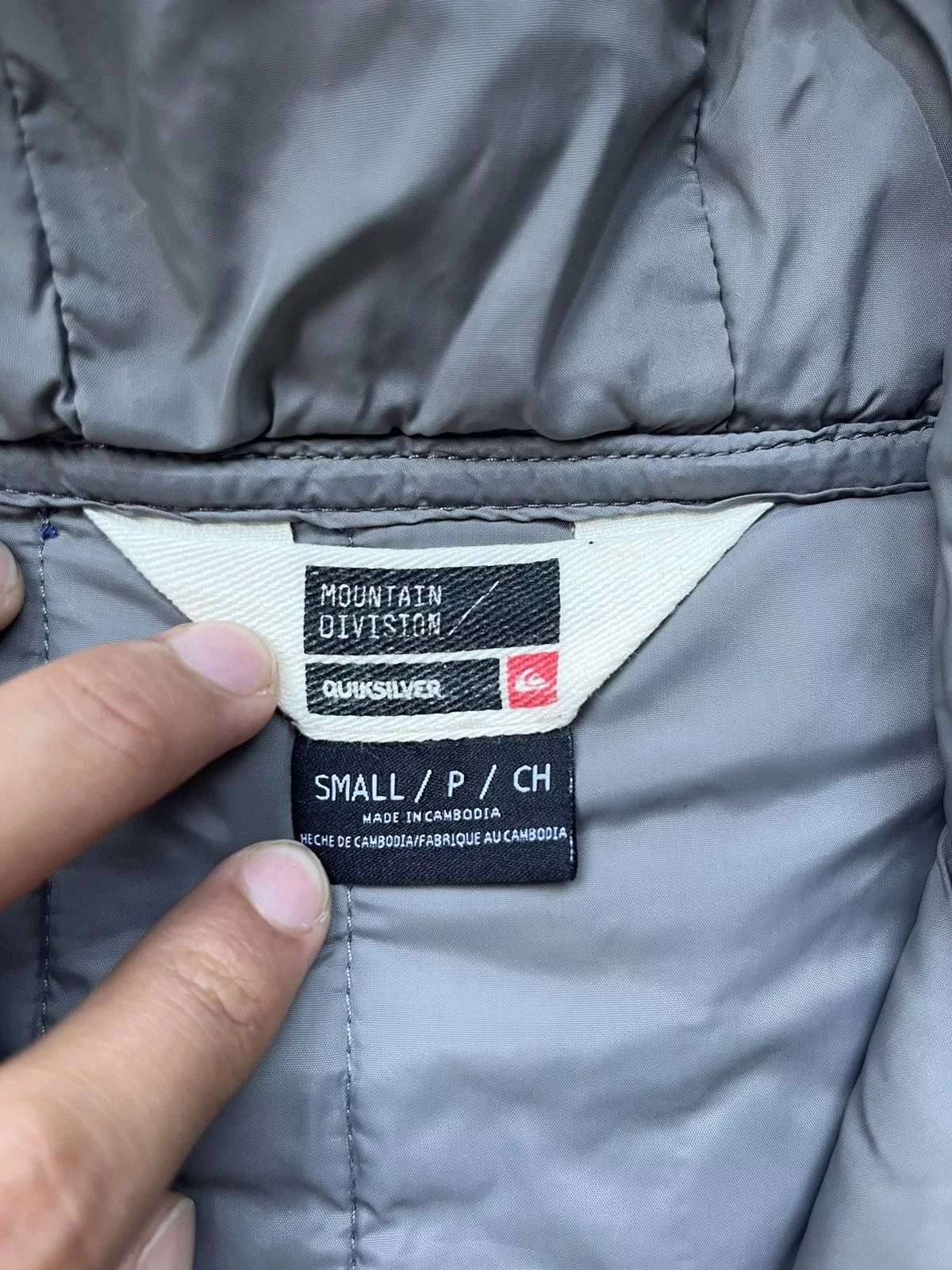 Quiksilver Light Jackets Quiksilver quicksilver puffer jacket hoodie Blue Vintage