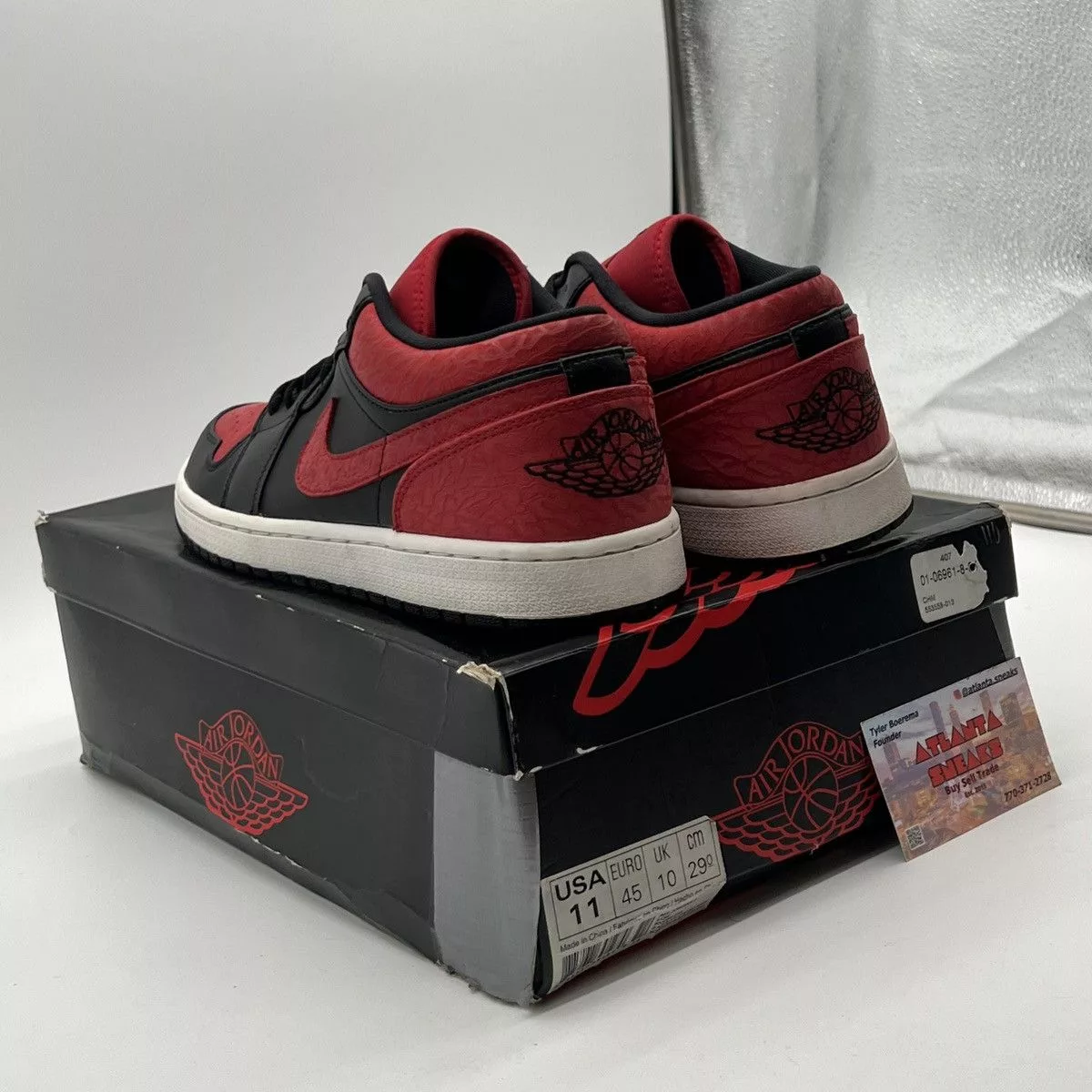 Nike Low Top Sneakers Nike Air Jordan 1 low bred Black