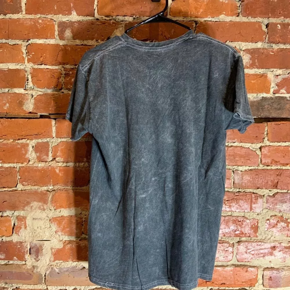 Designer Short Sleeve T Shirts Designer Chris Stapleton medium grey graphic preowned T-shirt Gray