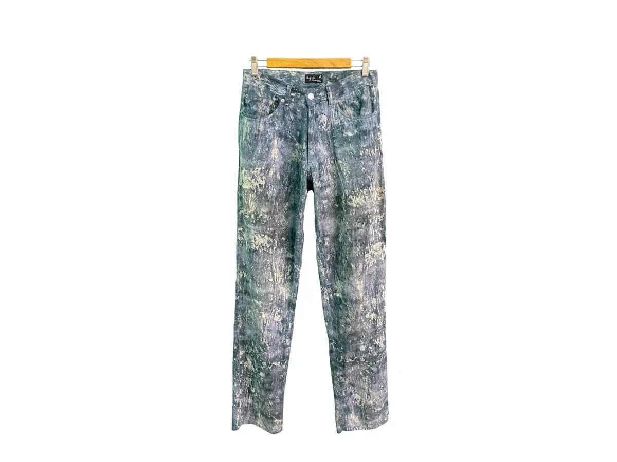 agnes b. Casual Pants agnes b. × Japanese Brand AGNES B ACID WASH PANTS Multi