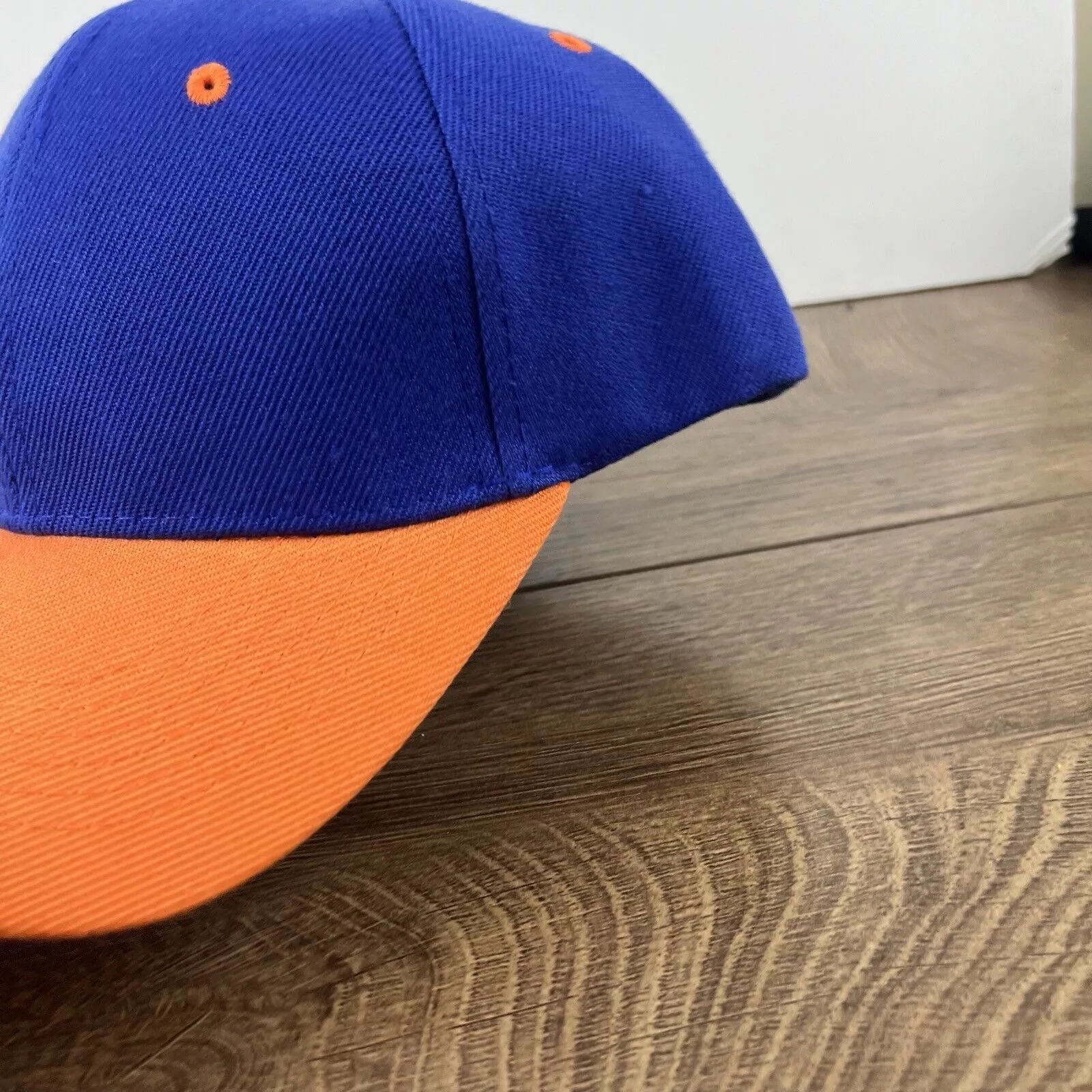 Other Hats Other Blue Orange Baseball Hat Blue Adjustable Hat Blue Adult Size