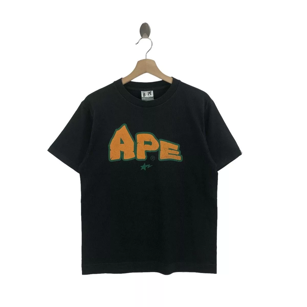 Bape Short Sleeve T Shirts Bape × Vintage BAPE STA TEE Black