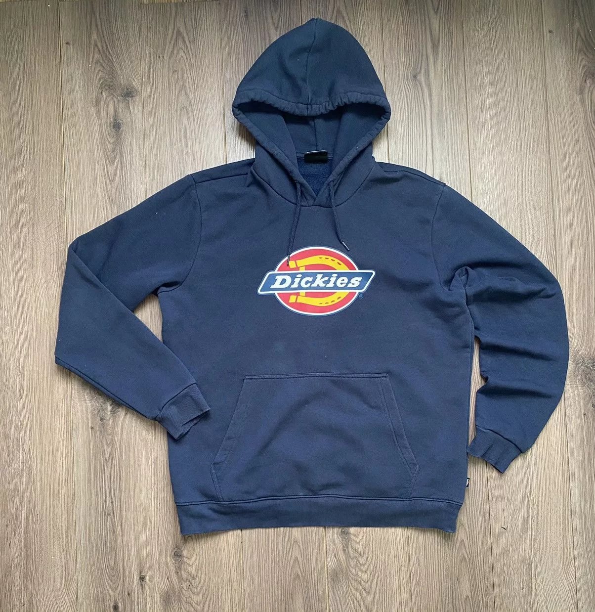 Dickies Sweatshirts Hoodies Dickies × Vintage Vintage Dickies Big Logotype Hoodie Size XXL Blue Streetwear
