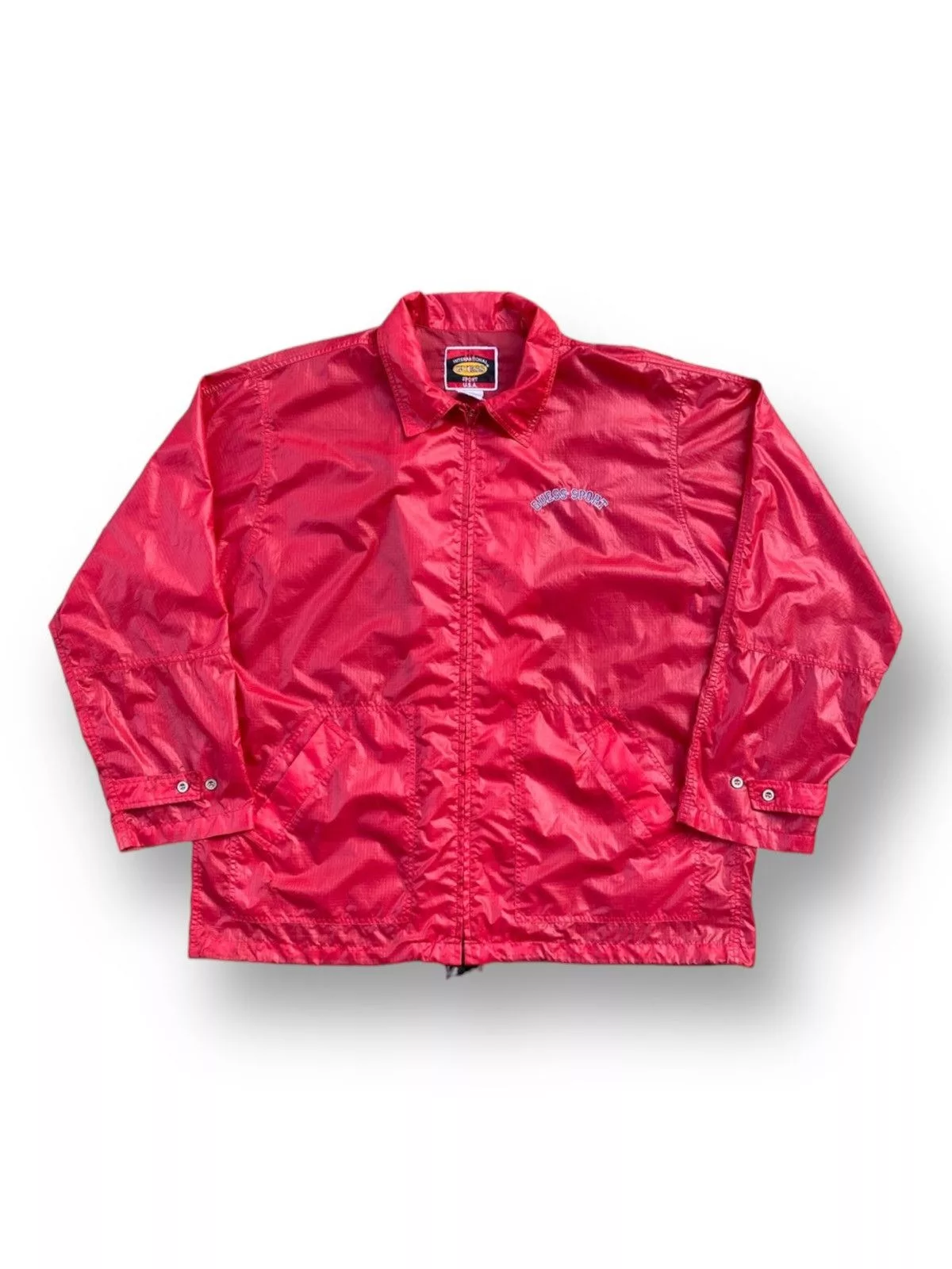 Guess Light Jackets Guess × Vintage Vintage 90s Guess Windbreaker Jacket. #A6 Red