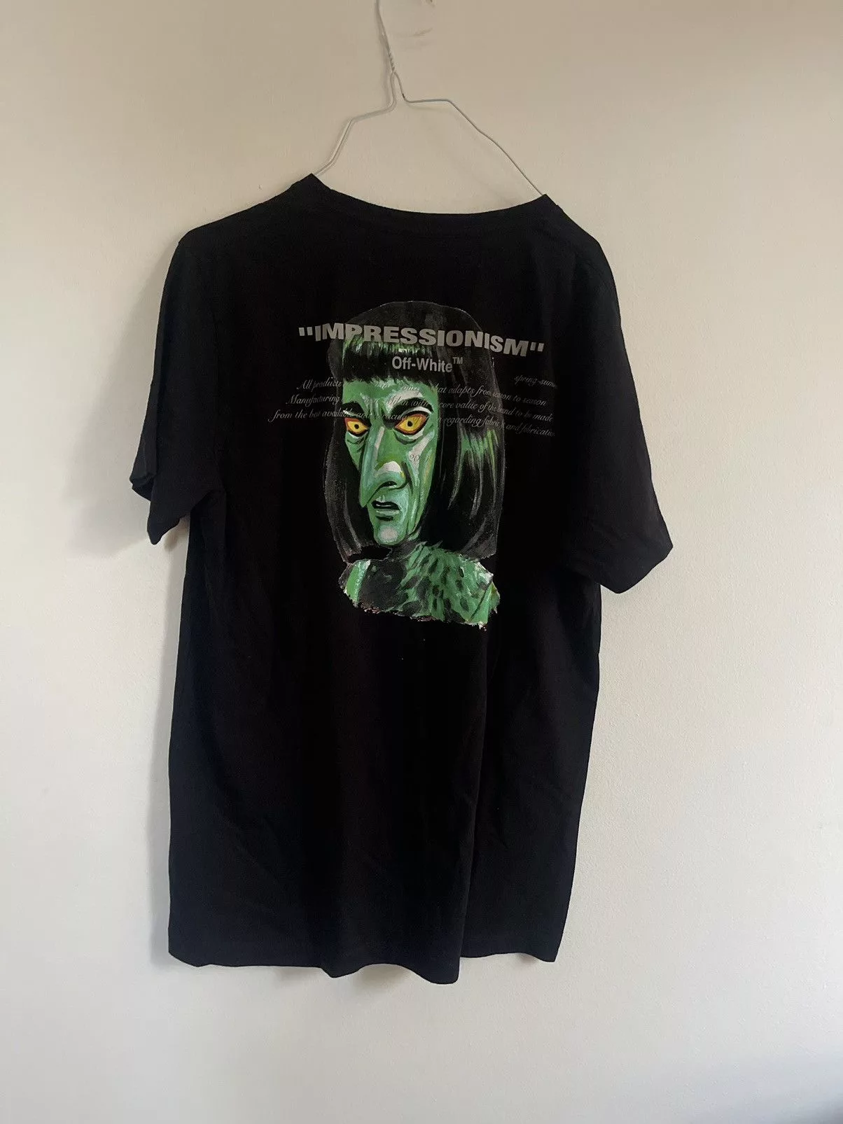 Off-White Short Sleeve T Shirts Off-White Off white Impressionism Vampire TEE Black
