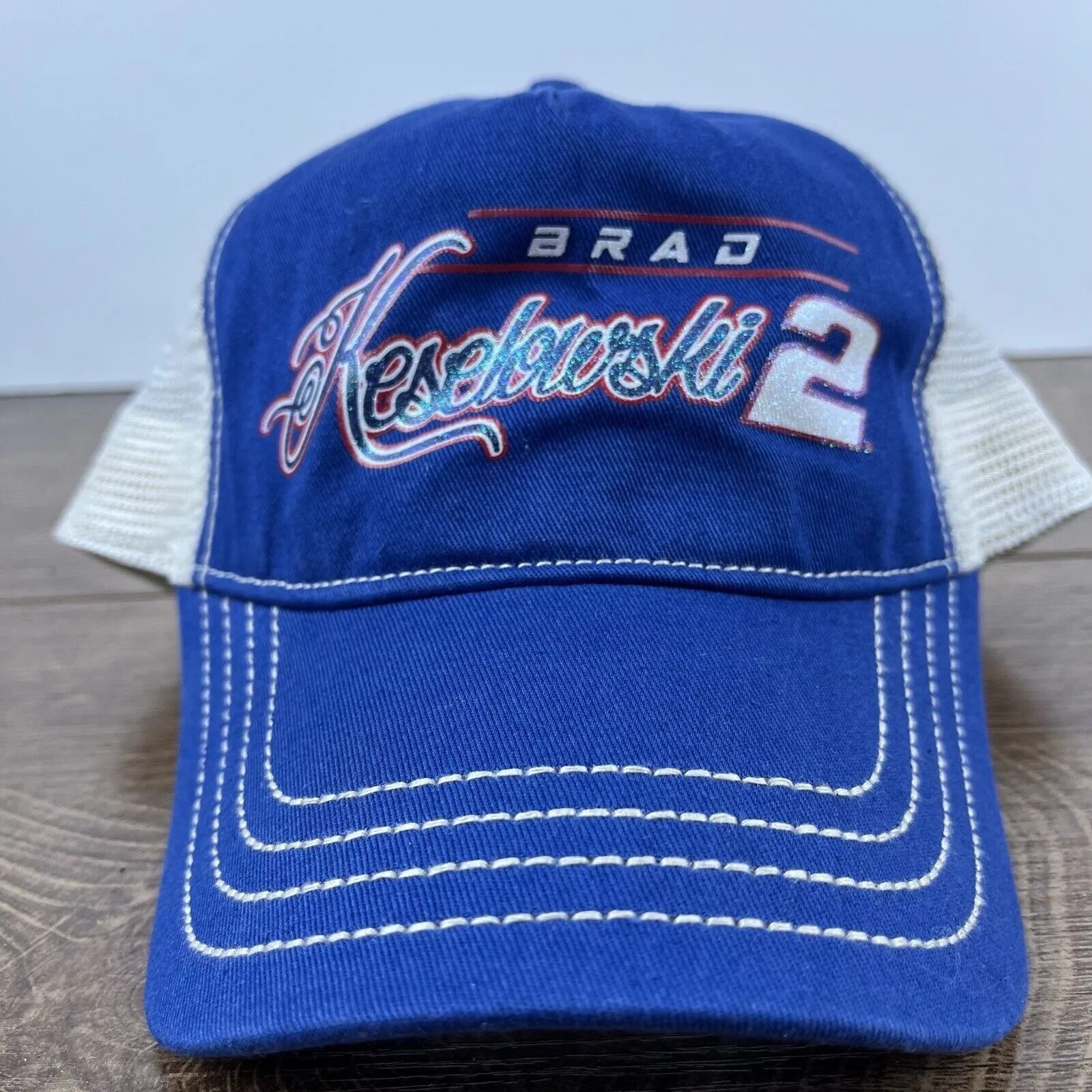 Other Hats Other Brad Keselourski #2 Hat Snapback Hat Blue Hat Adjustable Blu
