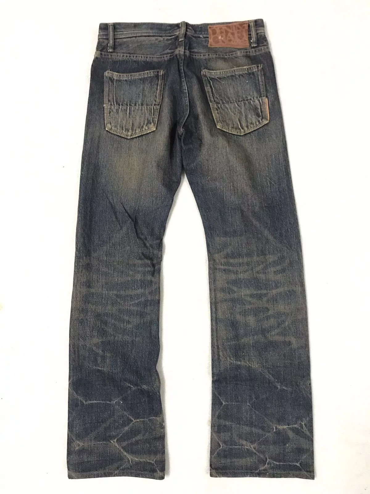 Designer Denim Designer × Japanese Brand Denim Crarf Selvedge Jeans Nice Deisgn Multi Streetwear