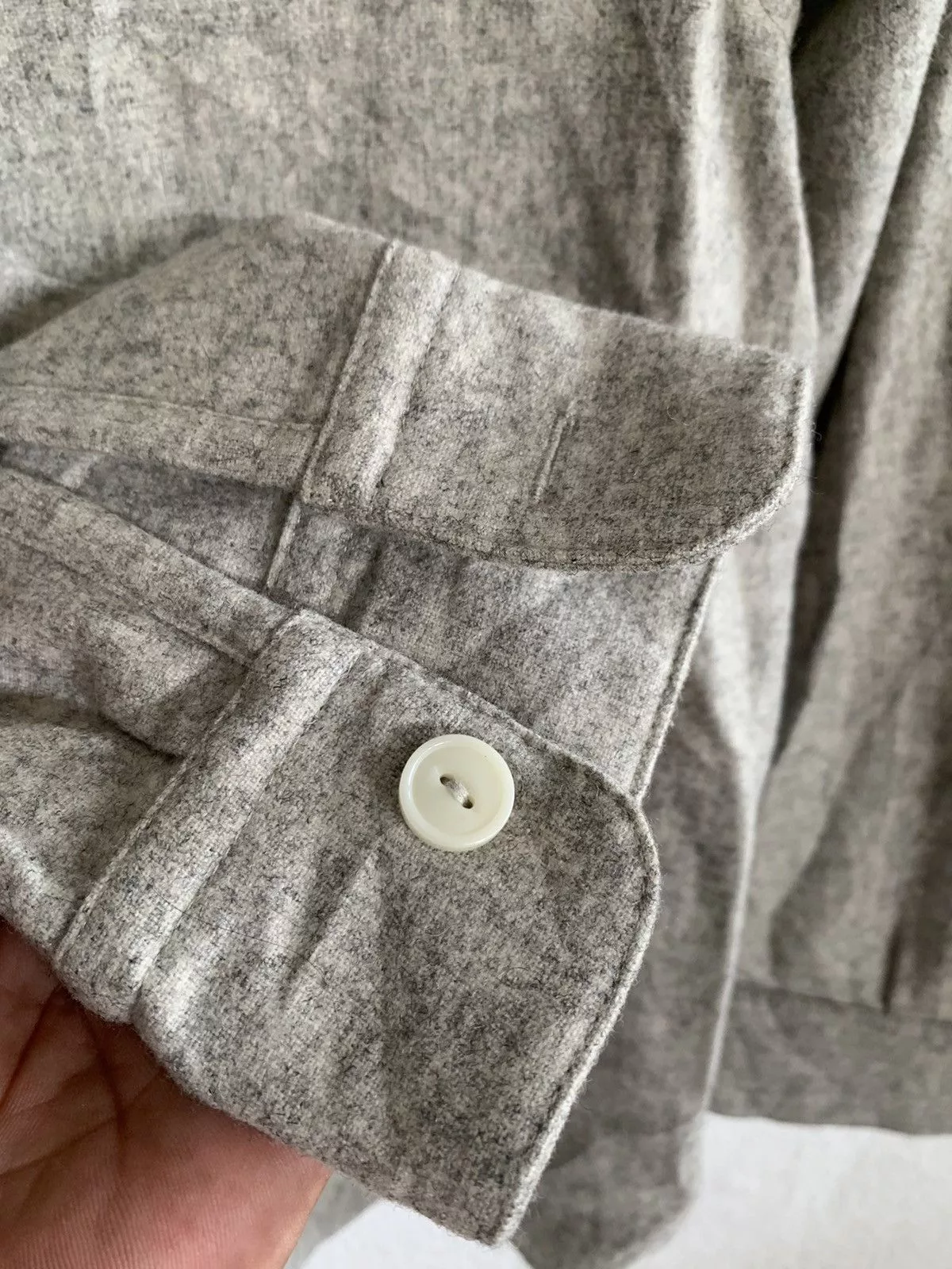 Champion Shirts Button Ups Baseball Champion Flannel Shirt Gray Sportswear
