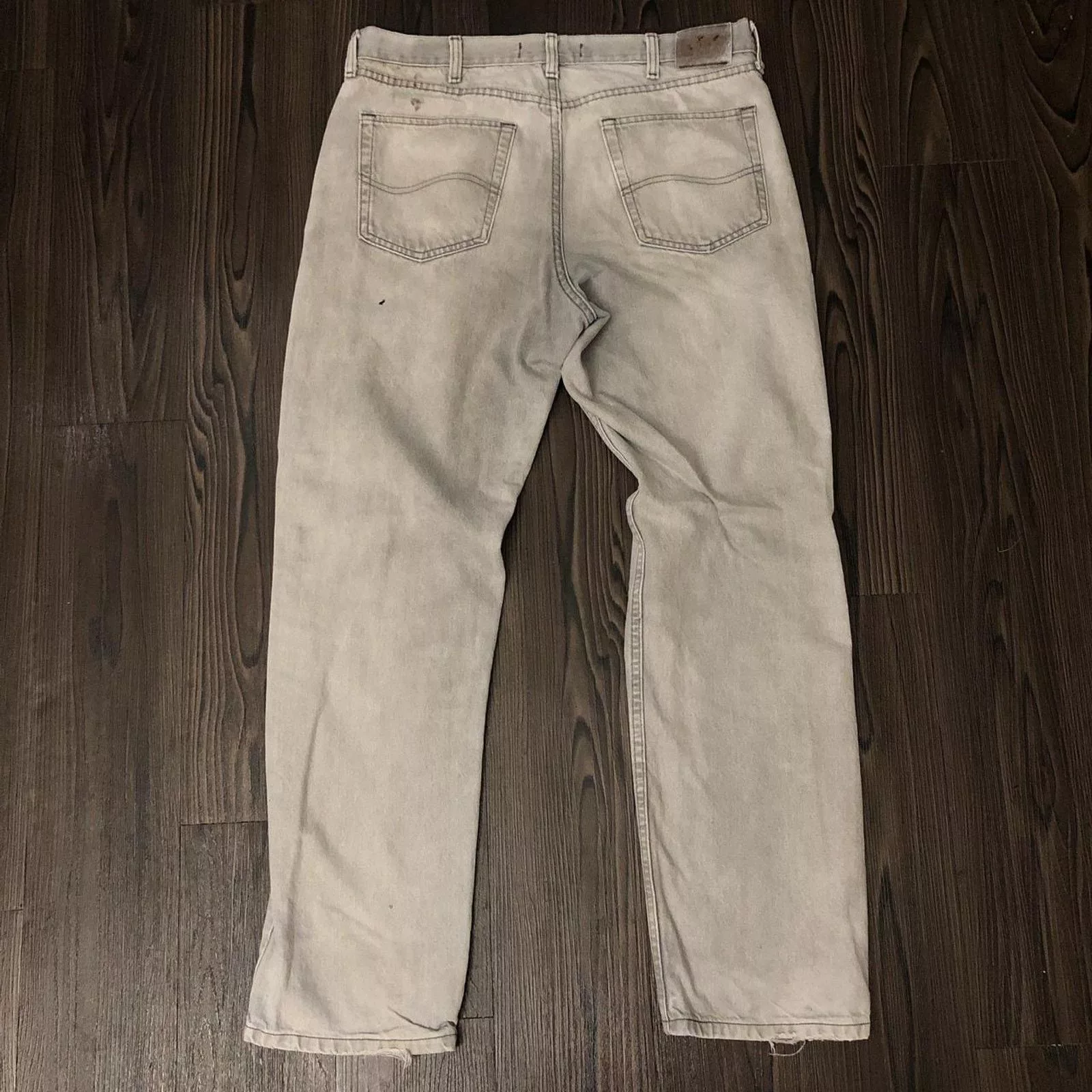 Lee Casual Pants Men’s Grey Distressed Lee Pants | 36x32 Gray