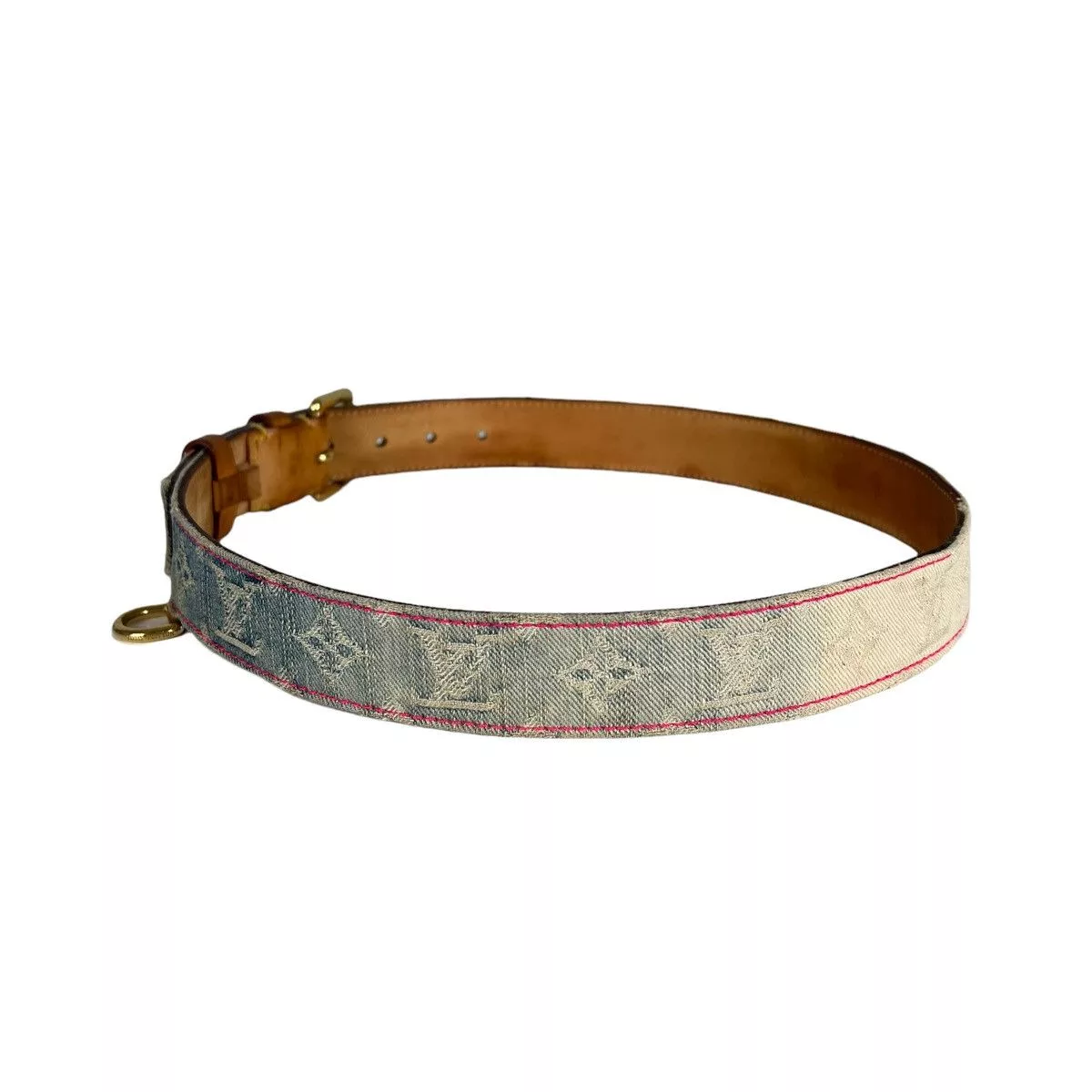 Louis Vuitton Belts Louis Vuitton × Marc Jacobs Louis Vuitton Gradient Denim Monogram Belt Blue