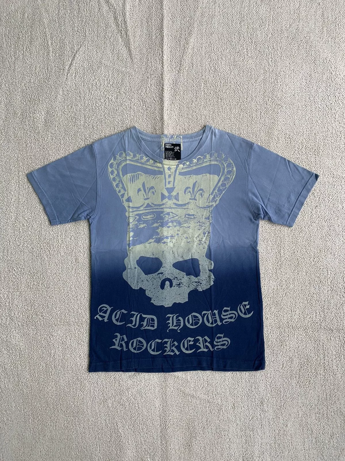 14th Addiction Short Sleeve T Shirts 14th Addiction × Japanese Brand × PPFM PPFM FULLPRINT TSHIRT Blue