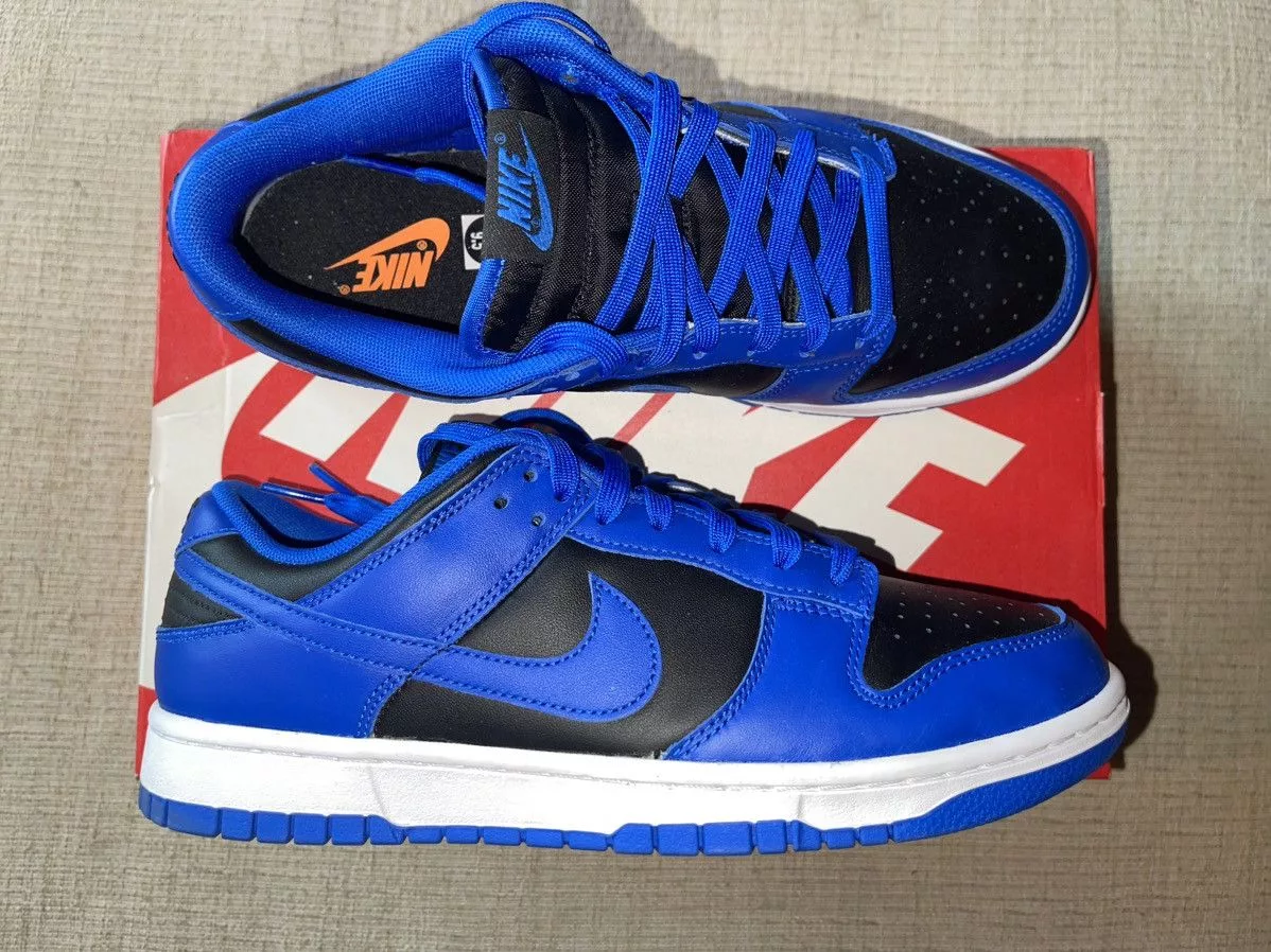 Nike Casual Leather Shoes Nike Dunk Low Retro Hyper Cobalt Multi