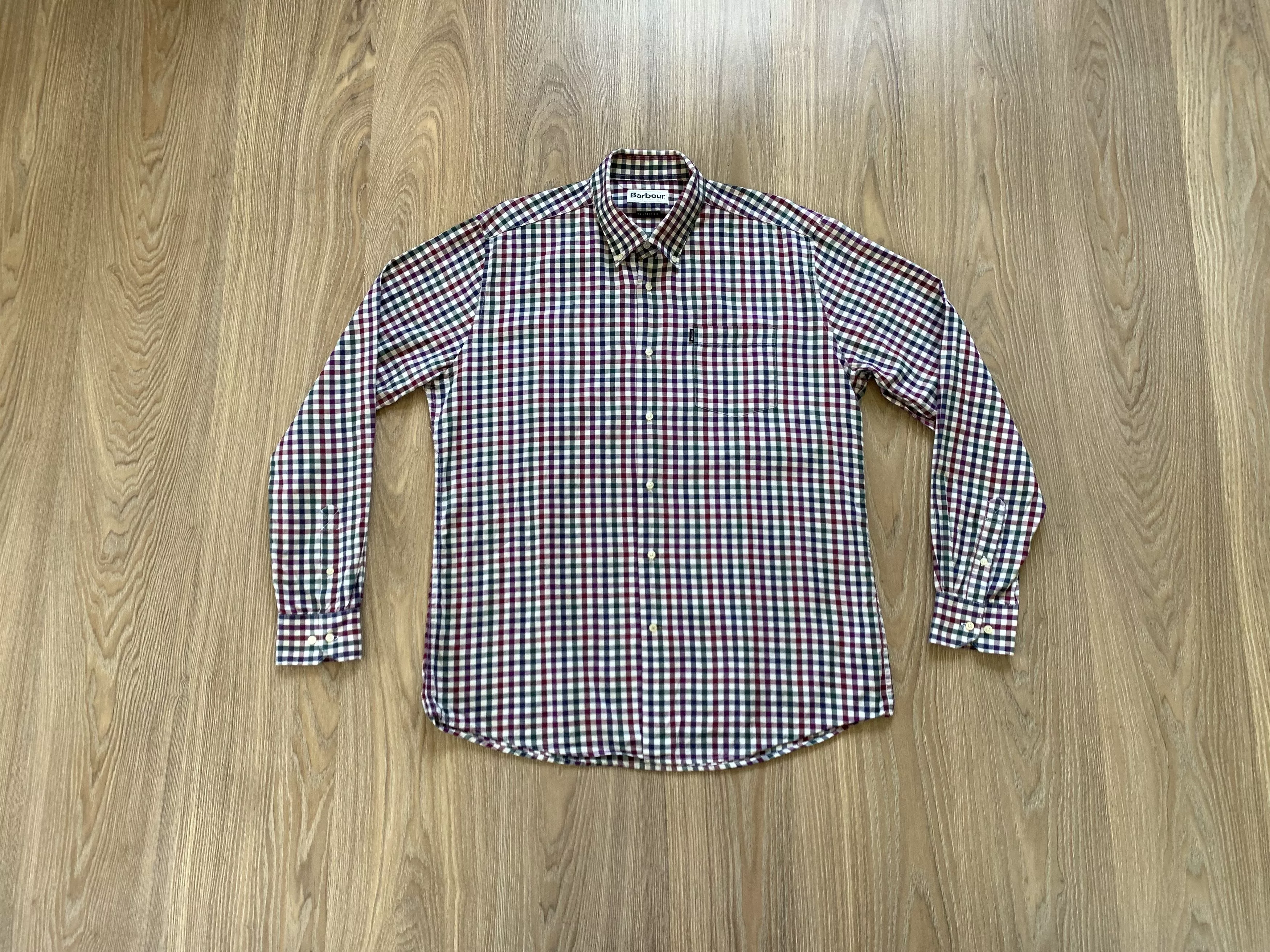 Barbour Shirts Button Ups Barbour × Vintage Barbour Cotton Button Up Plaid Shirt Multi Streetwear