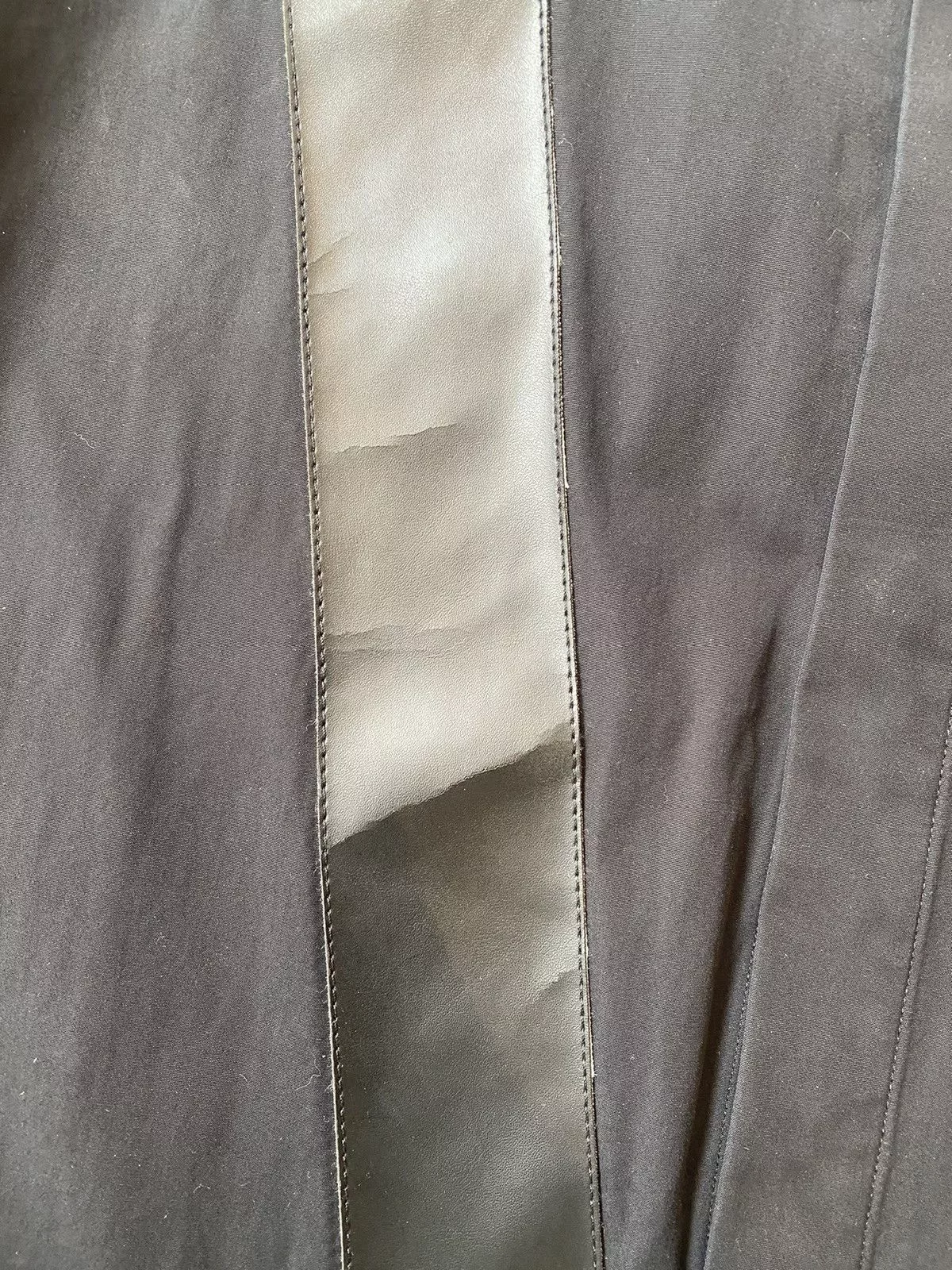 Givenchy Shirts Button Ups Givenchy SS15 Runway Leather Patch Shirt Size38/44 Black