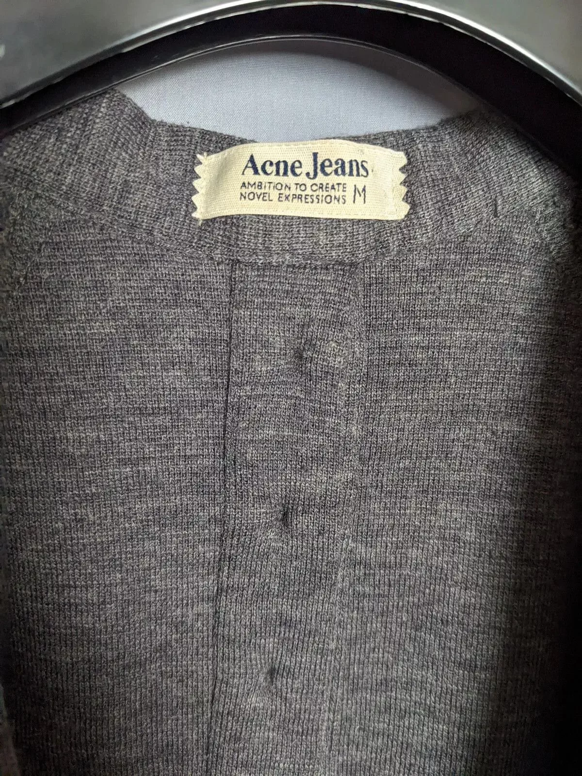 Acne Studios Sweaters Acne Studios Acne Jeans Wool Condor Cardigan, Sz M Gray