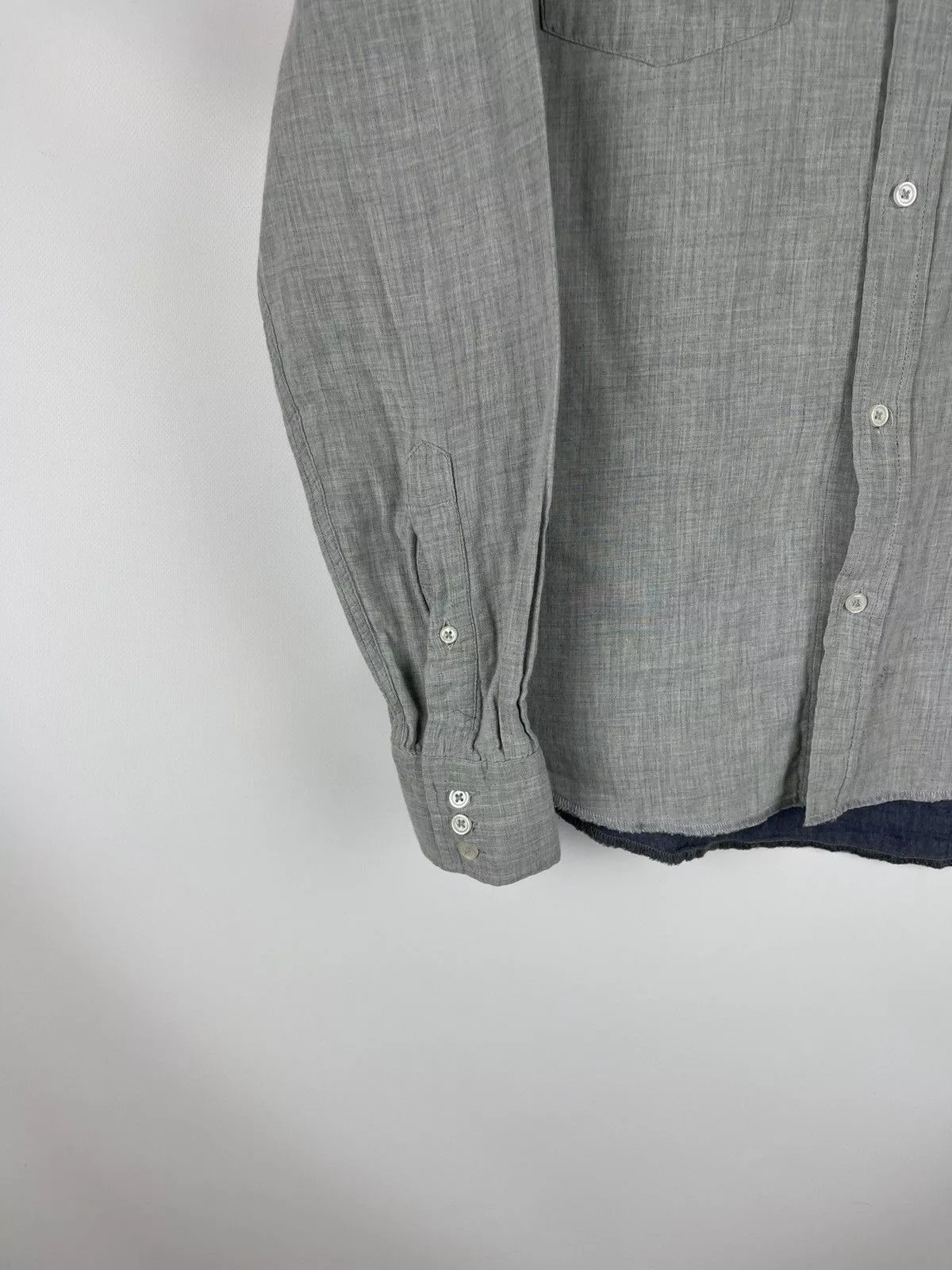 Acne Studios Shirts Button Ups Acne Studios Acne Pop Classics Soft Western AW10 long sleeve shirt Gray Streetwear