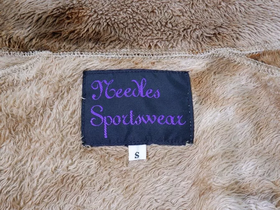 Needles Light Jackets Needles Jacket Fur Fleece Piping Polyester Beige