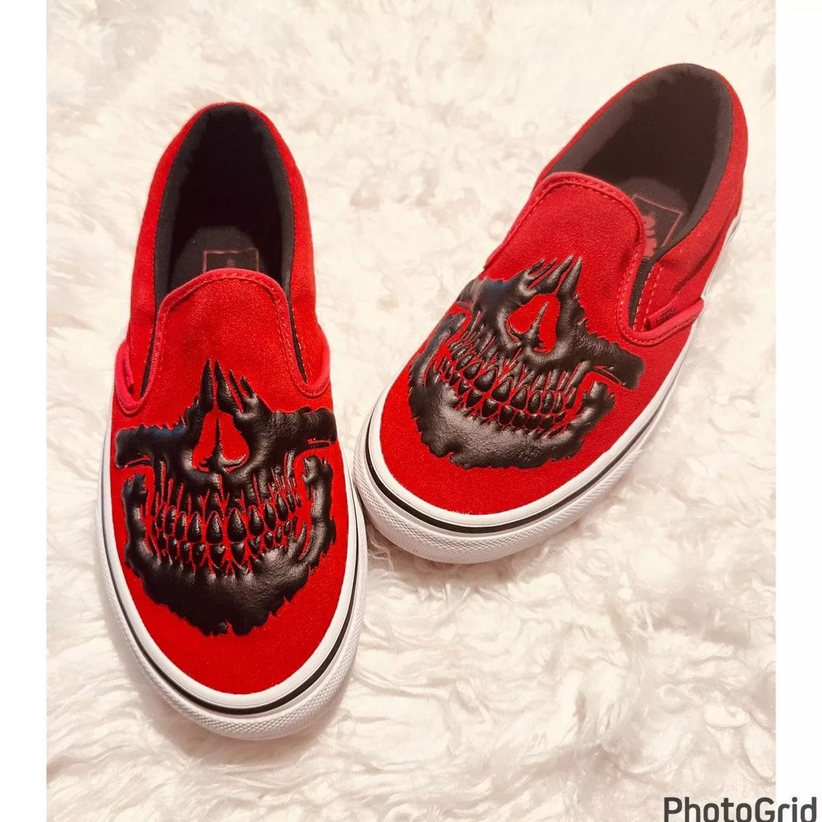 Vans Slip Ons Vans Jawbone Red