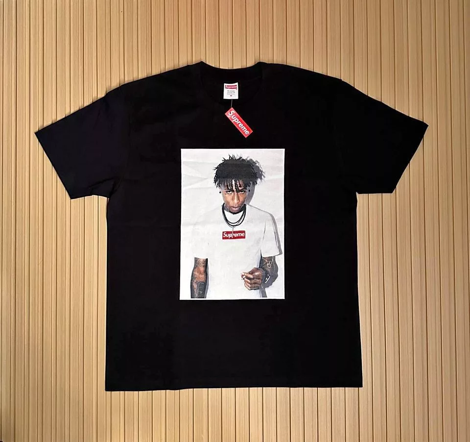 Supreme Shirts Button Ups Supreme Young Boy Tshirt Black