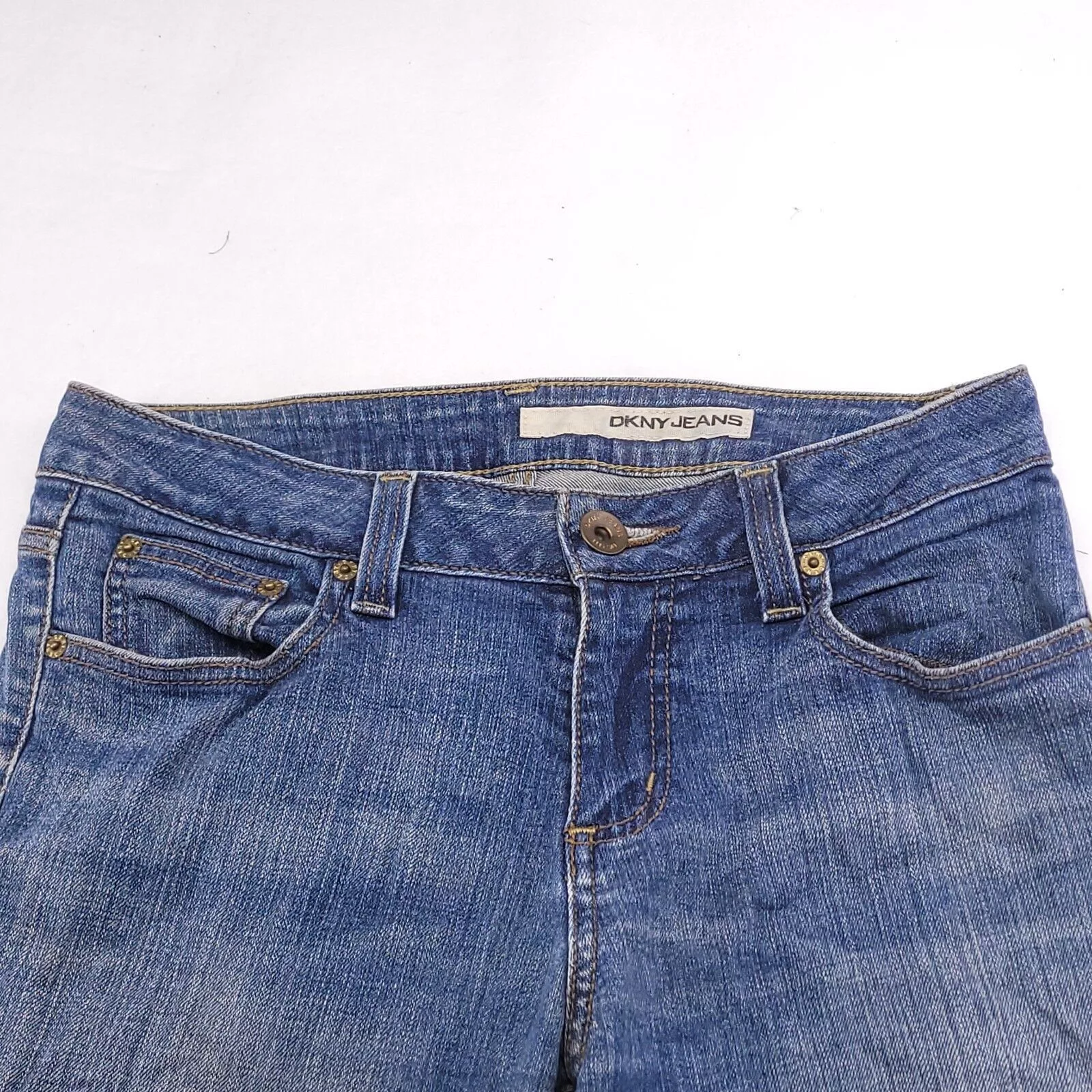 DKNY Jeans DKNY Casual Button Zip Denim Jeans Womens Size 8 Blue