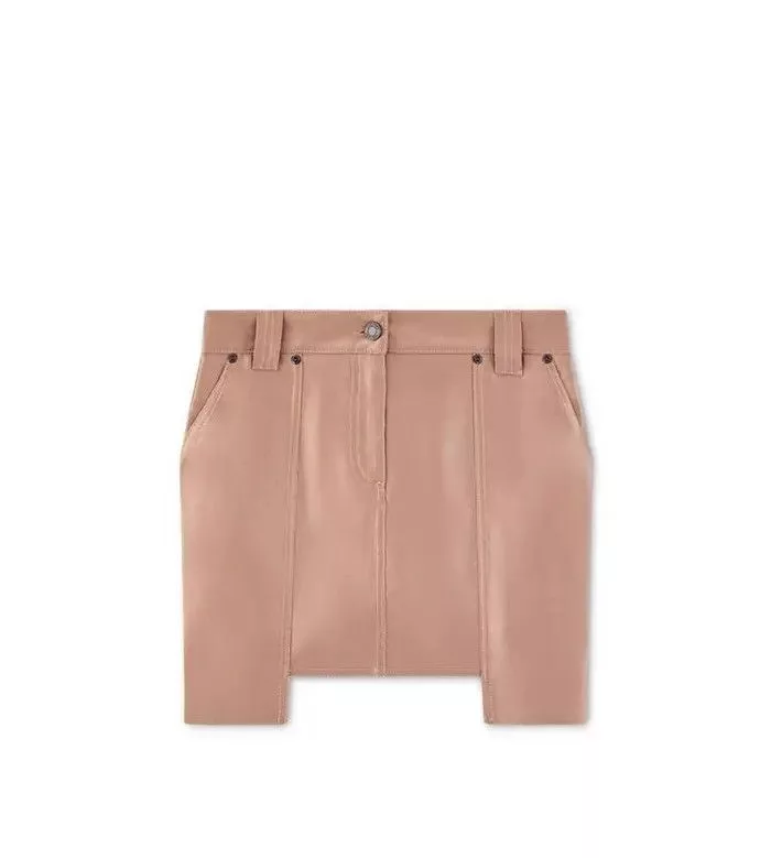 Tom Ford Mini Skirts Tom Ford o1loc1c0724 GCD058 Mini Skirt in Beige