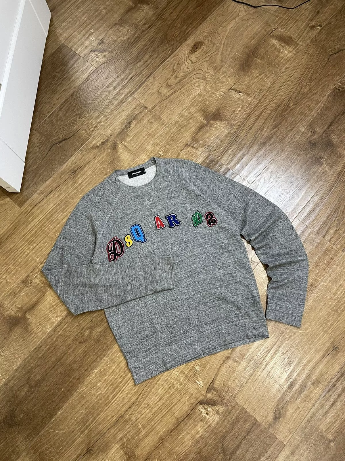 Dsquared2 Sweatshirts Hoodies Dsquared2 × Vintage Vintage Y2K Japanese Style Dsquared2 Big Logo Sweatshirt Gray Streetwear