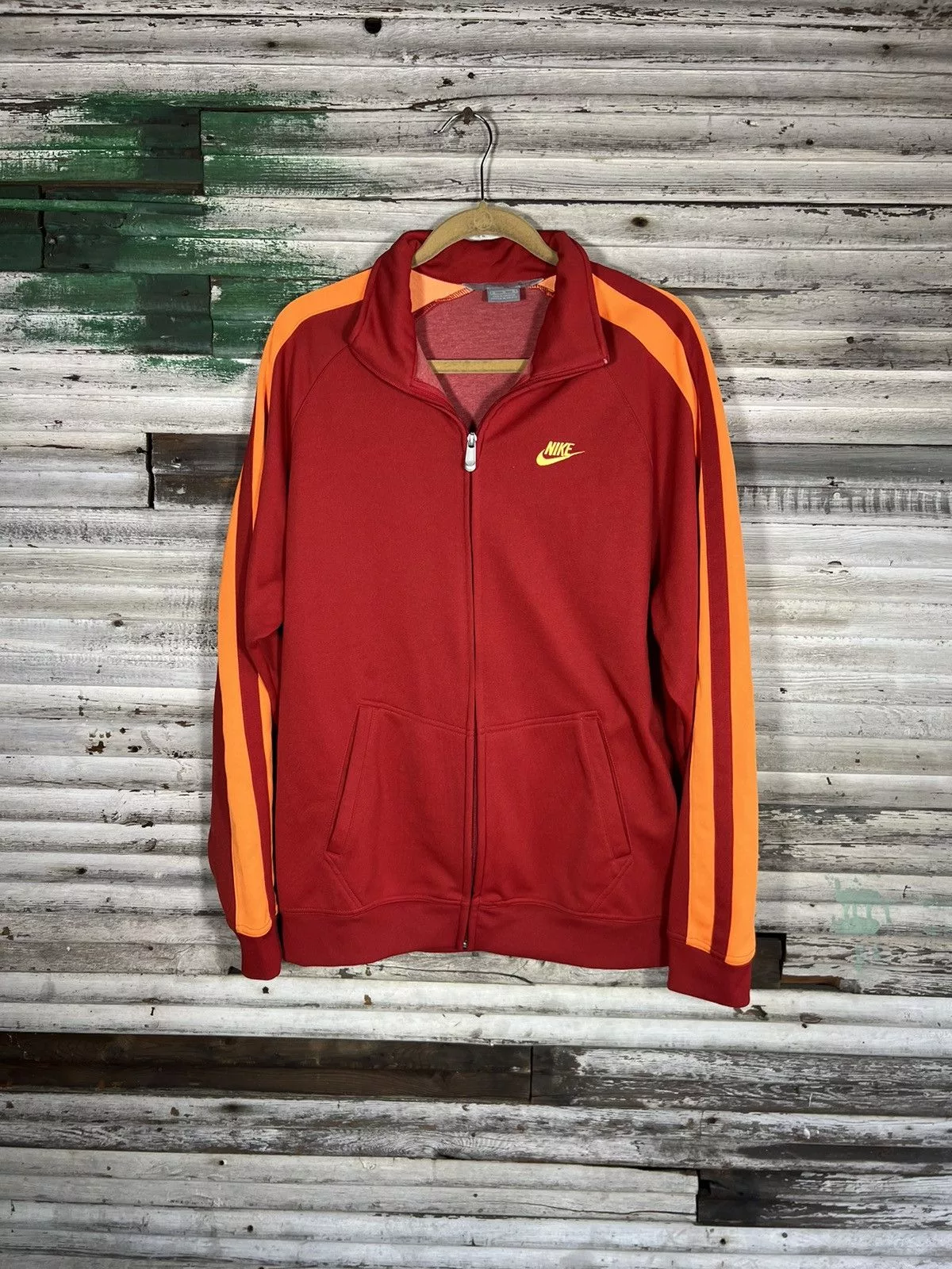 Nike Light Jackets Nike × Vintage Vintage Nike Track Jacket Red