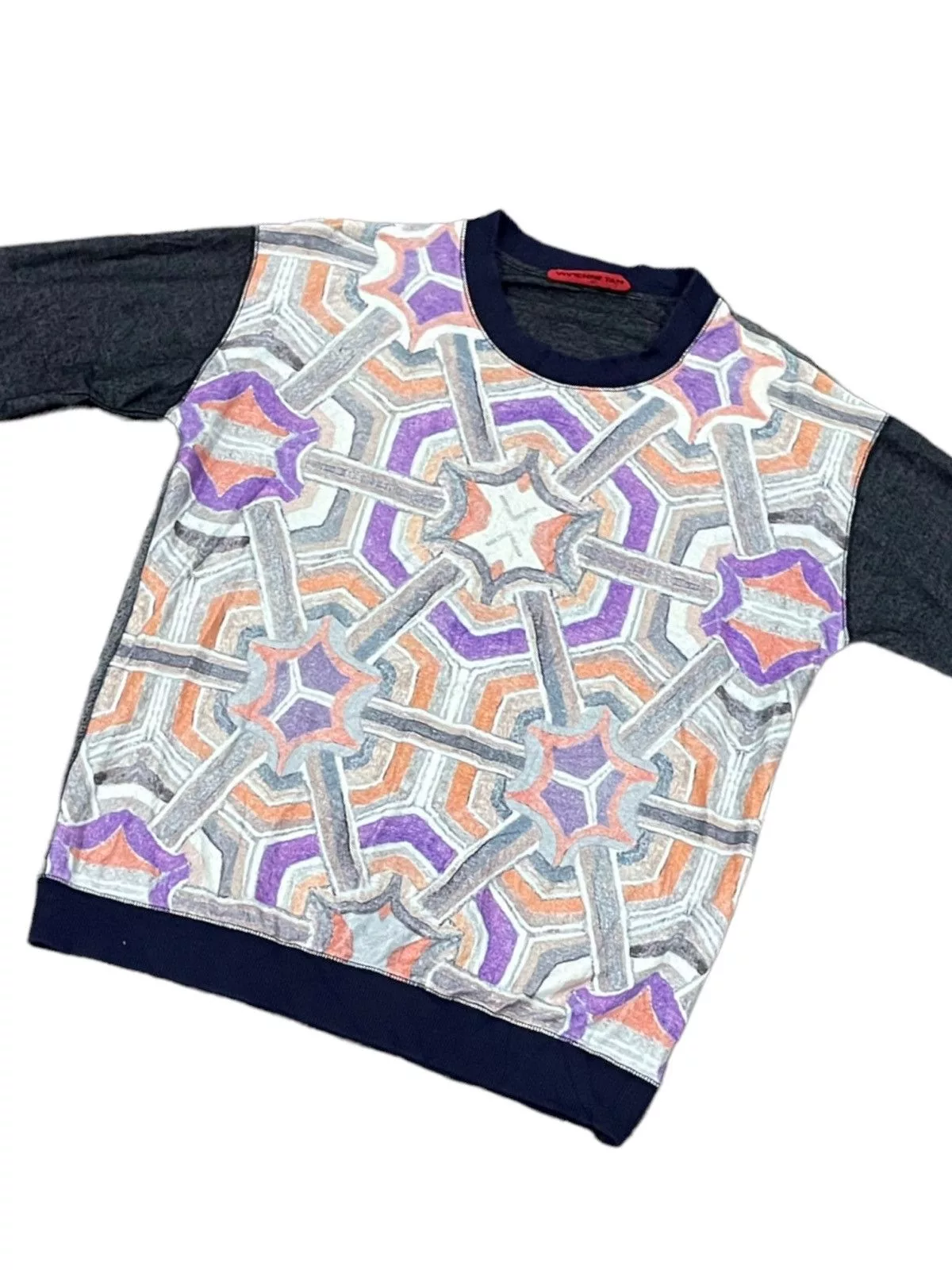 Designer Long Sleeve T Shirts Designer × If Six Was Nine Vivienne Tam SS1997 Vintage Shirts Multi