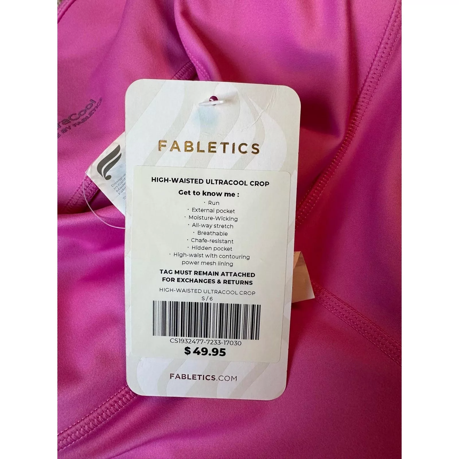 Fabletics Leggings NWT Fabletics High Rise Ultracool Crop Leggings Pink S / 6