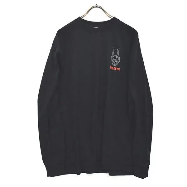 Anime Long Sleeve T Shirts Anime × Nintendo × Vintage rare! Japan limited! CUPHEAD long sleeve T-shirtee Black