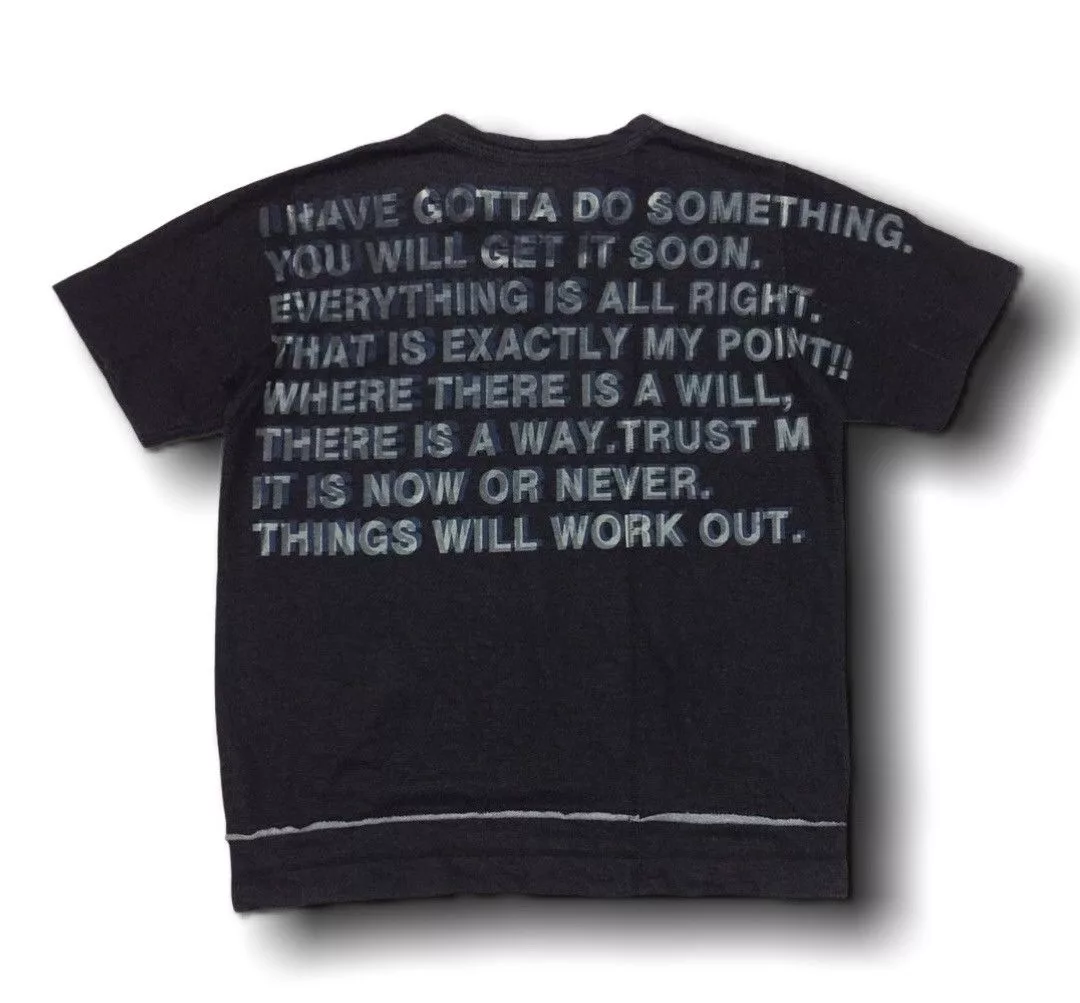 Comme Ca Ism Short Sleeve T Shirts Comme Ca Ism × PPFM Vintage Comme Ça 4D Wording Reconstruct Tee Gray