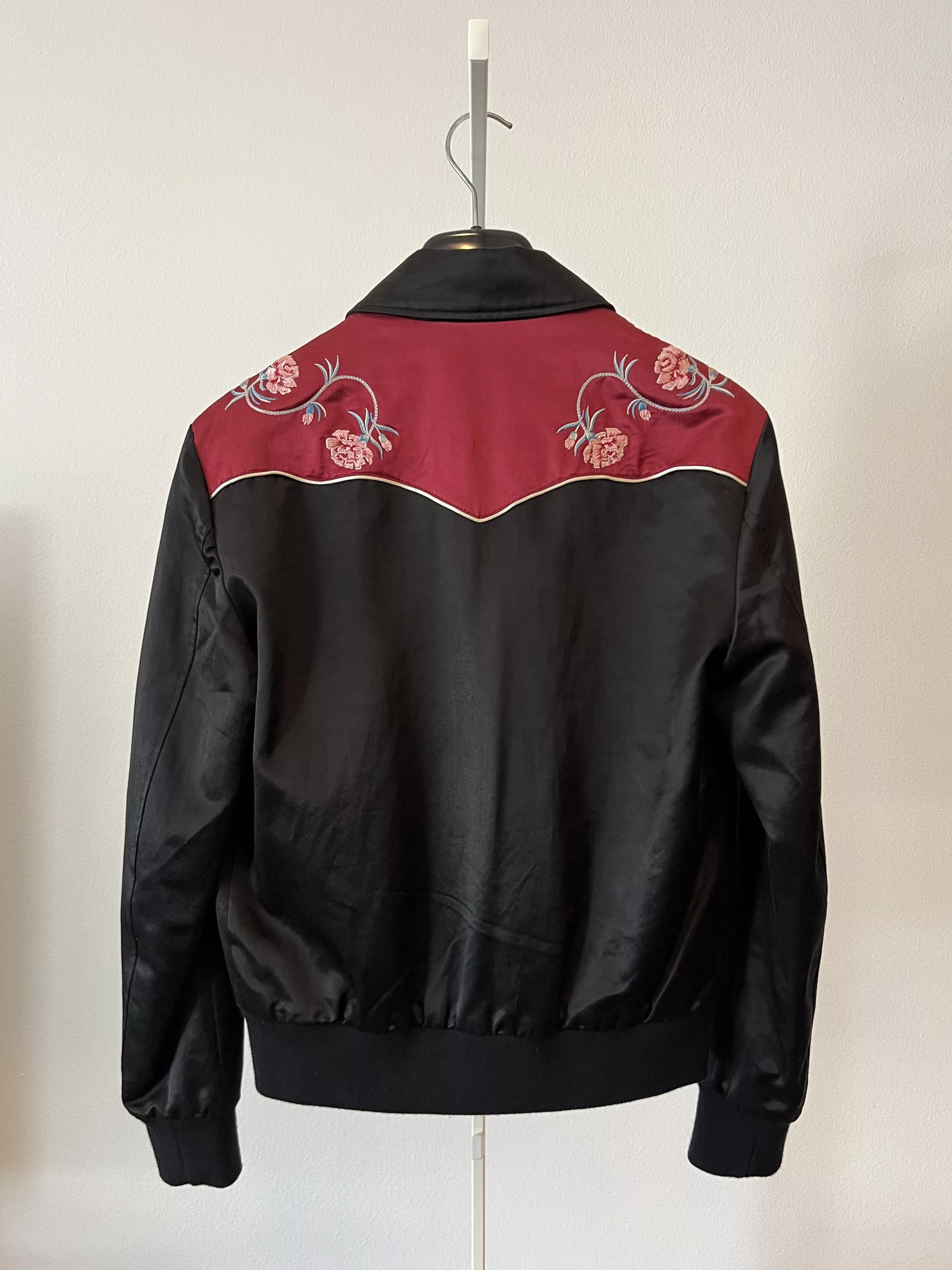 Saint Laurent Paris Bombers Saint Laurent Paris Western Teddy Jacket Black