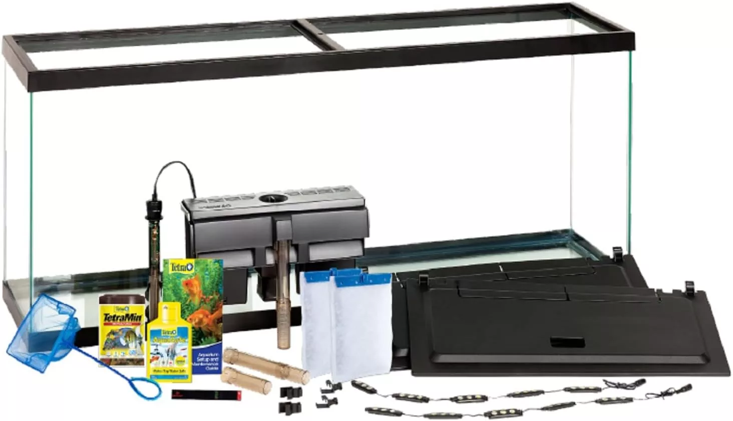 Tetra Complete LED Aquarium 55 Gallon with Lighting Filtration Heater Accessories