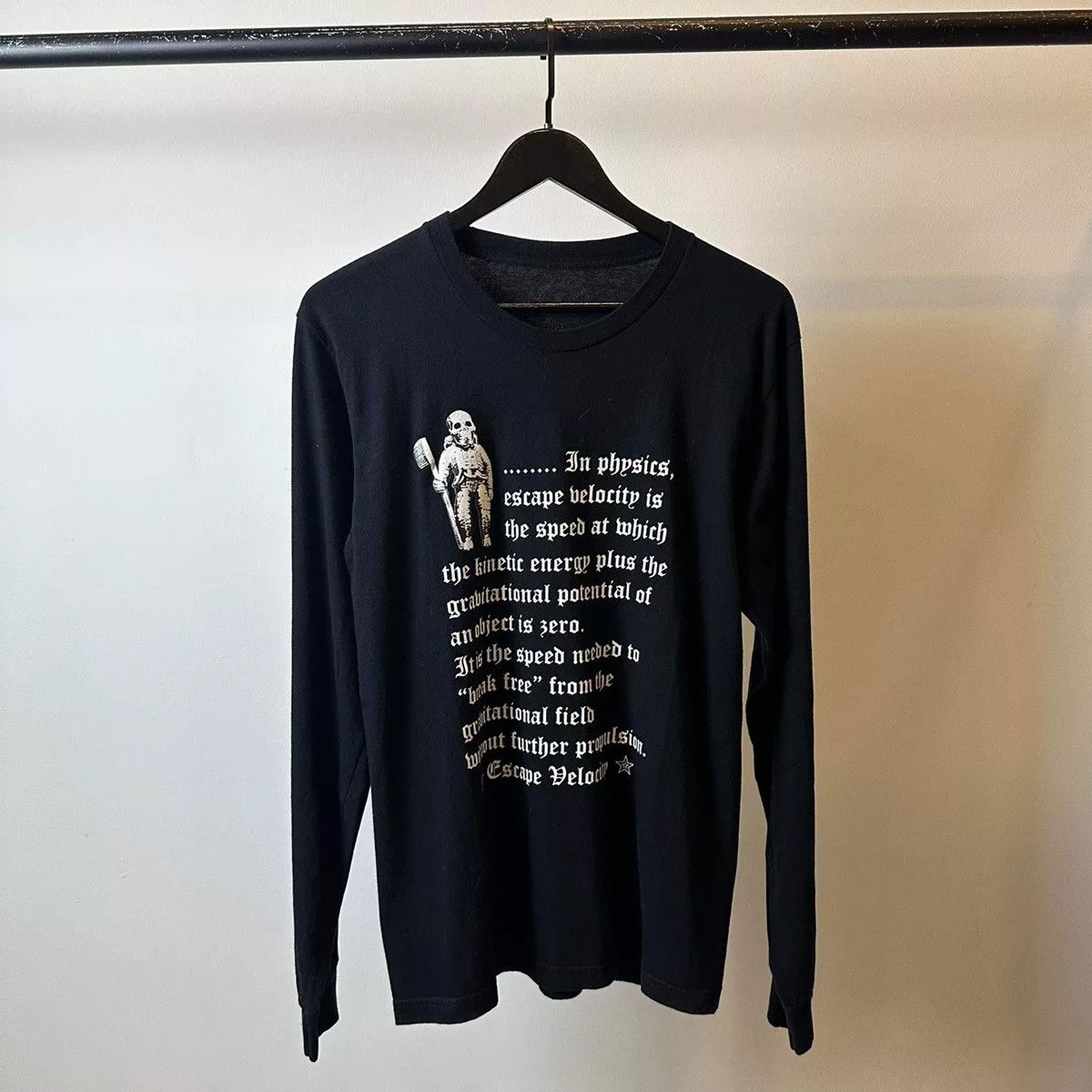 Chrome Hearts Long Sleeve T Shirts CHROME HEARTS “SKULL” LONGSLEVE T SHIRT Black Streetwear