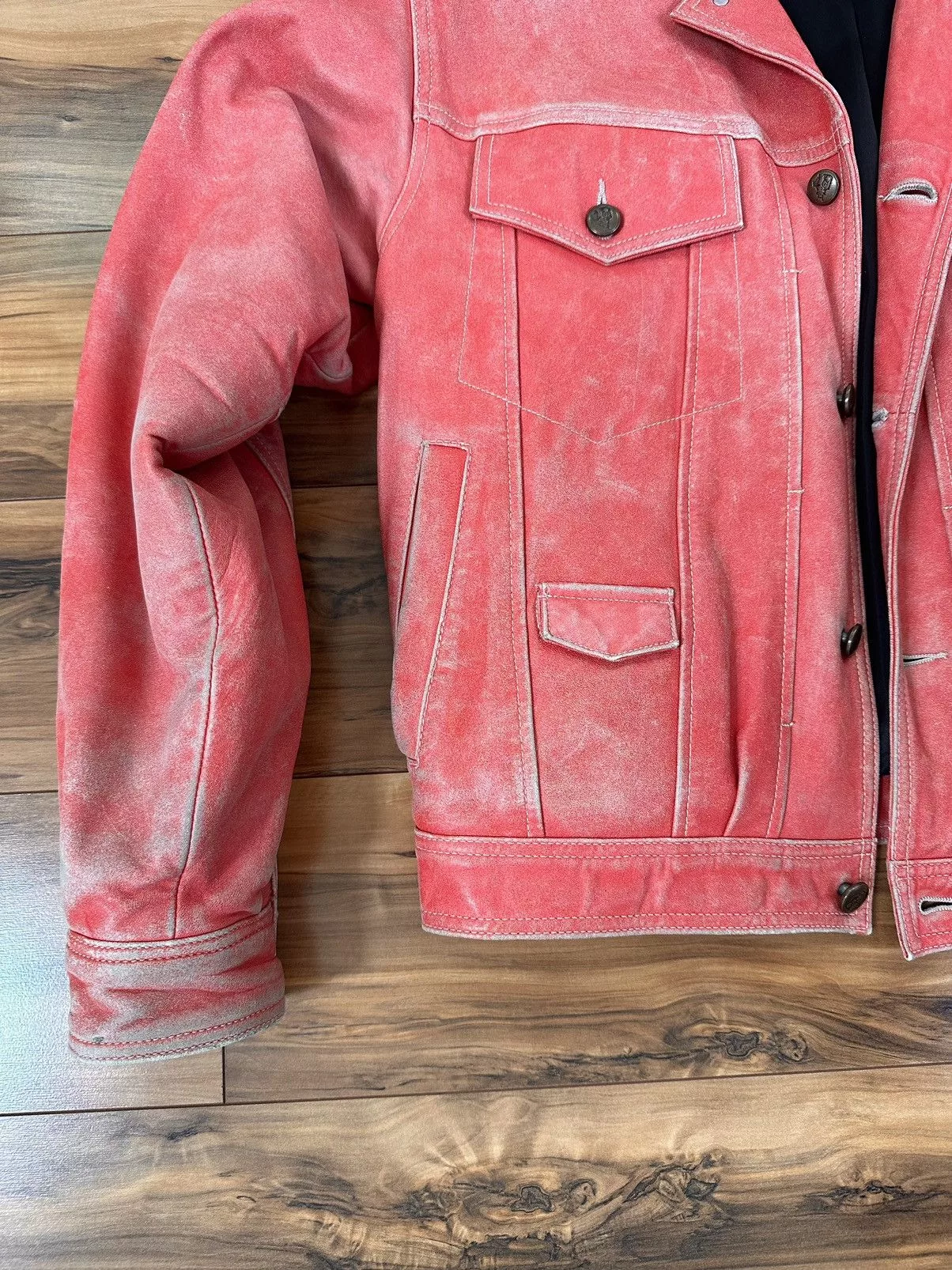 Vintage Leather Jackets Rare Vintage Leather Jacket Pink