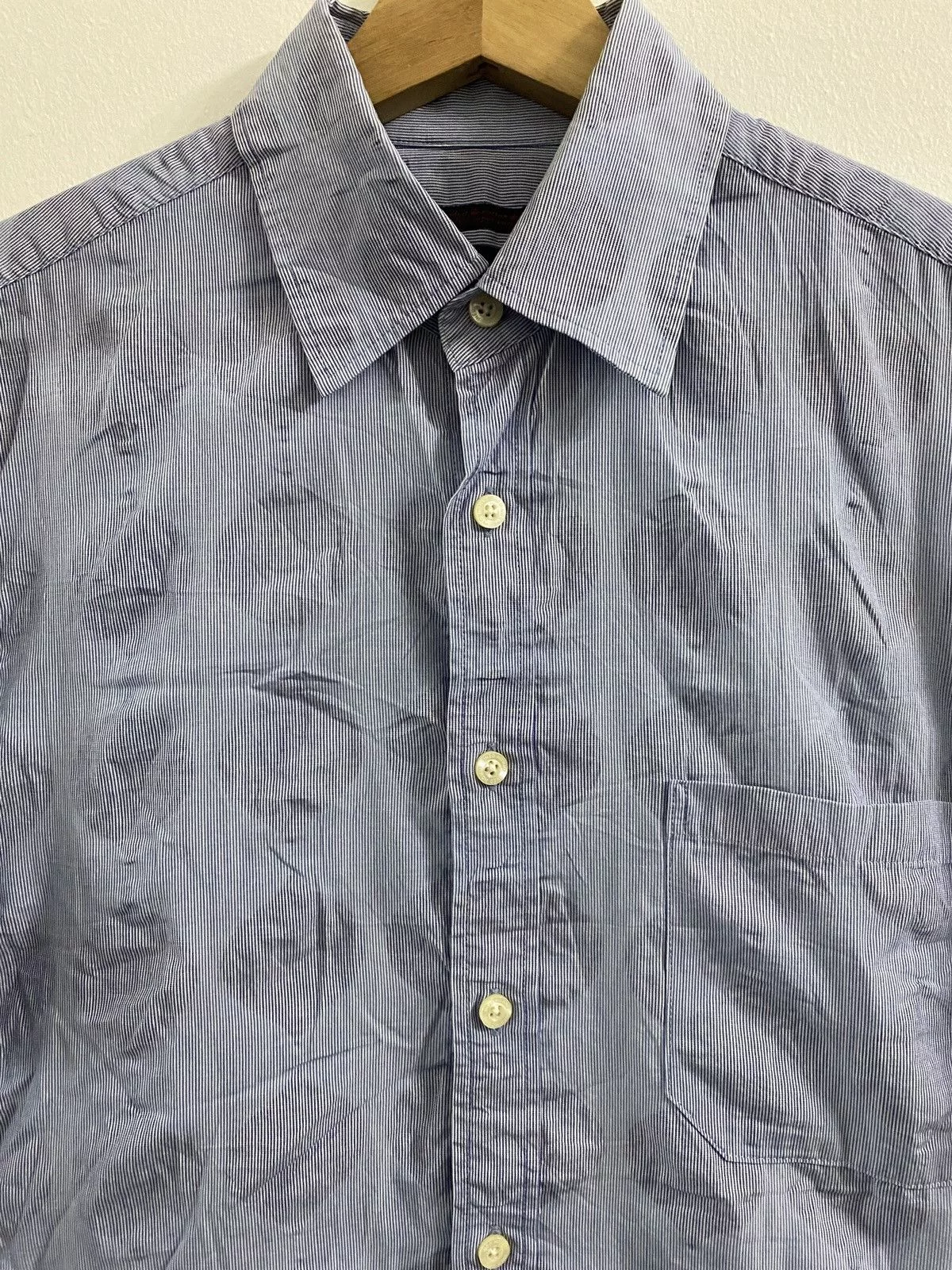 Issey Miyake Shirts Button Ups Issey Miyake × Vintage × Yohji Yamamoto 🔥FINAL DROP🔥 INED HOMME by YOHJI YAMAMOTO Shirt Blue