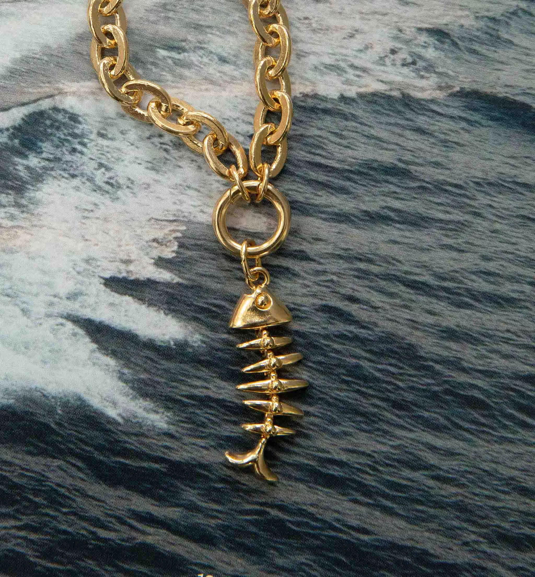 The Skeleton Fish Charm