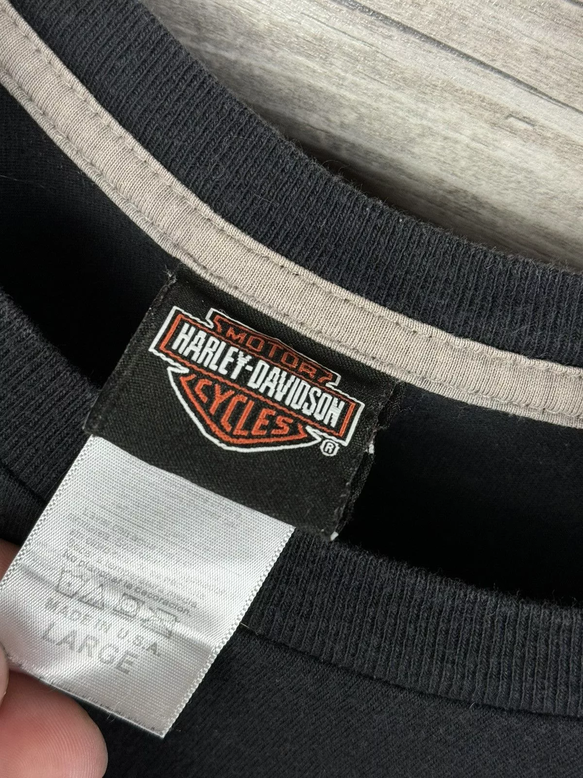 Harley Davidson Jerseys Harley Davidson × Vintage HARLEY DAVIDSON WILD FIRE VILLA PARK SIZE XL Black Streetwear