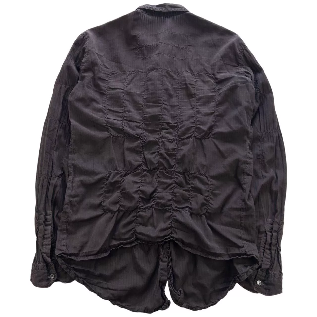 Marithe + Francois Girbaud Button Ups Vintage Marithe + Francois Girbaud Rouched Shirt Size M Brown