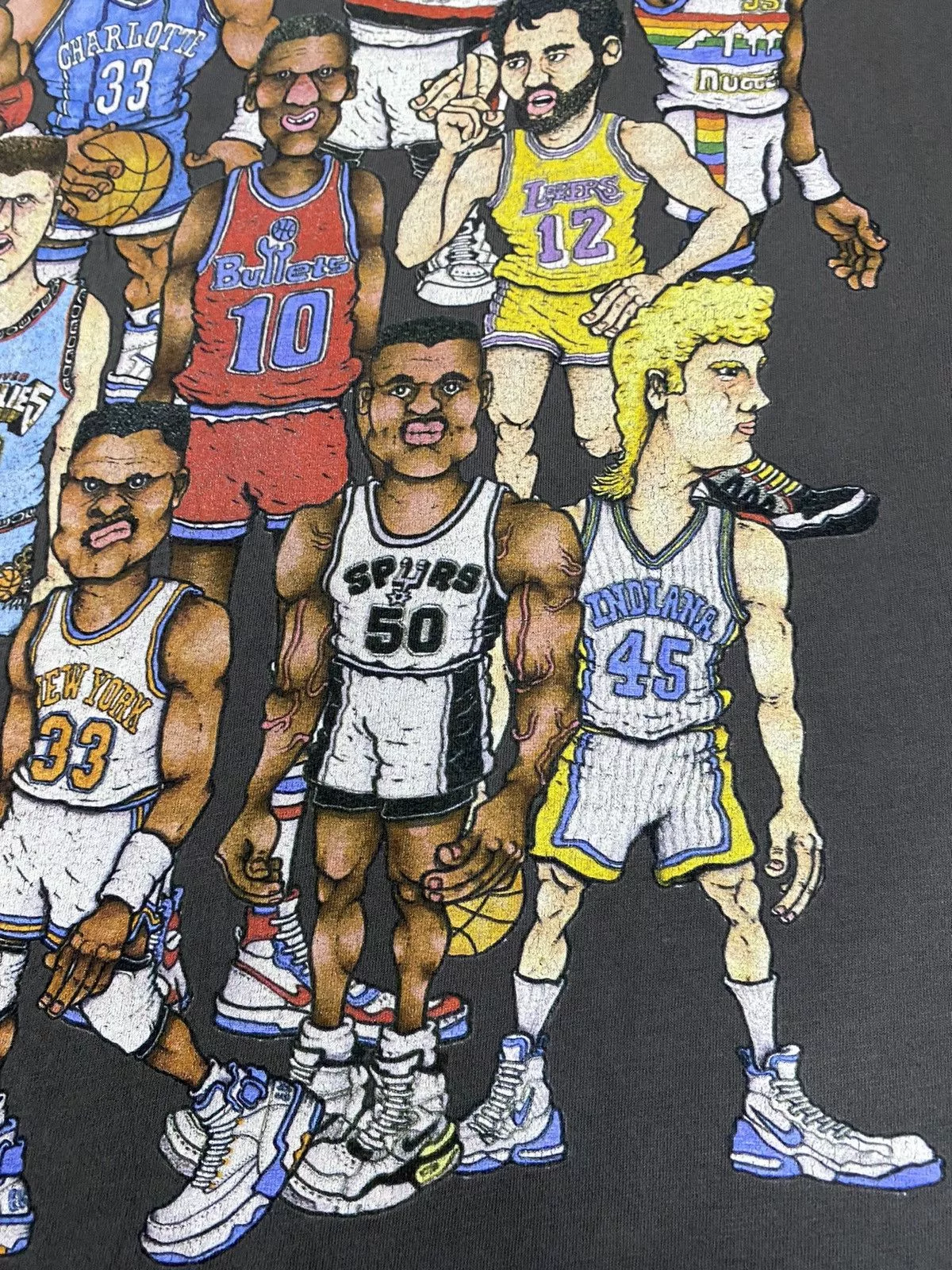 NBA Short Sleeve T Shirts NBA LEGENDS Gray