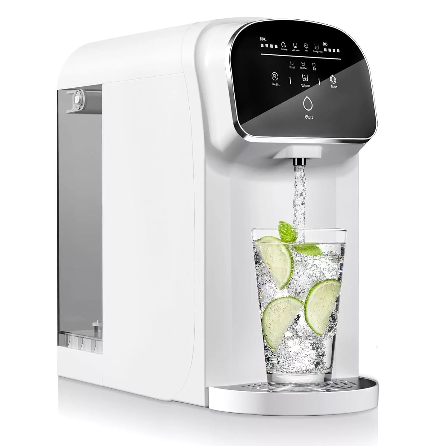 Portable Countertop Reverse Osmosis Water Filter with UV 5 Stage No Installation