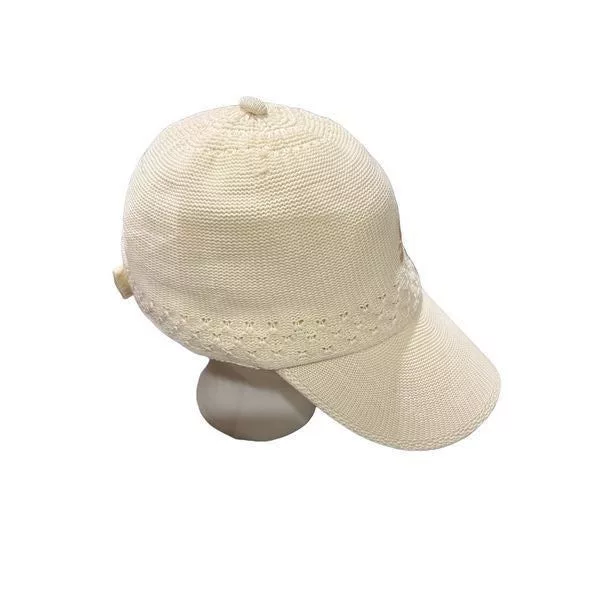Kangol Hats VINTAGE Kangol Tropic Ventair Space Ball Cap Hat CA01474 Fro White