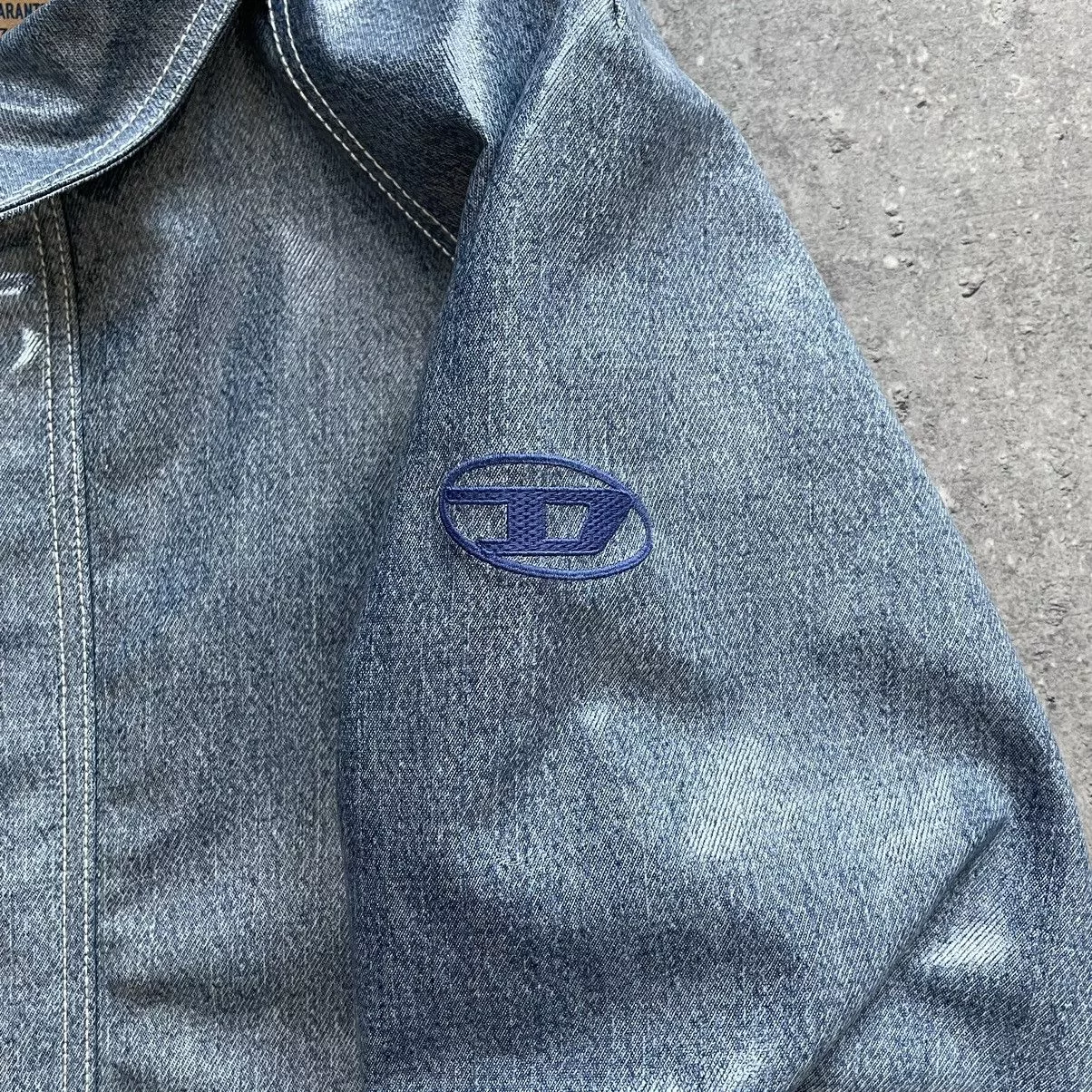 Diesel Raincoats Diesel D-Sury Giacca Raincoat Denim Jacket Blue