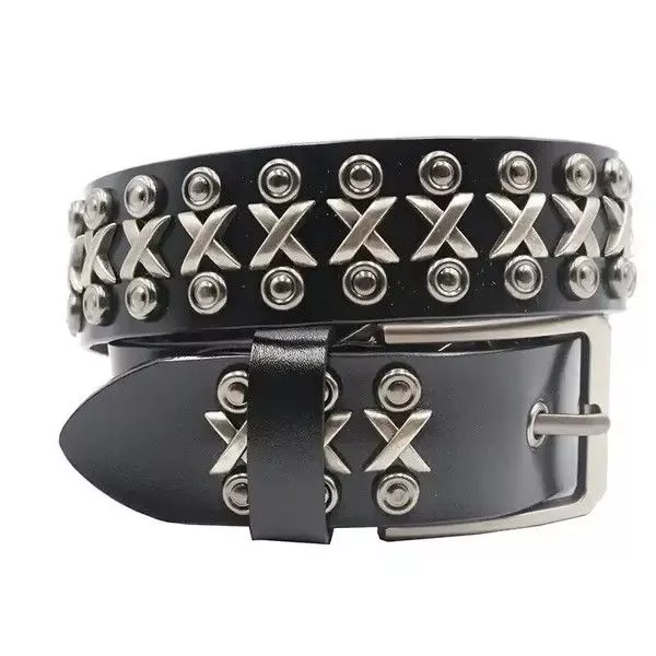 Leather Belts X Rivet Split Leather Belt Black Streetwear